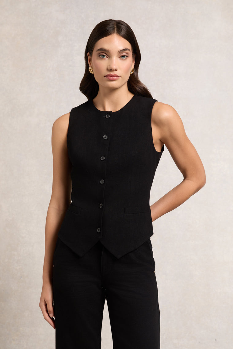 The Black Linen Suit