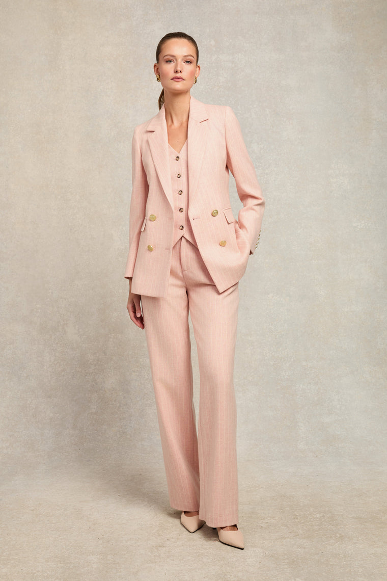 The Pink Chalk Pinstripe Suit