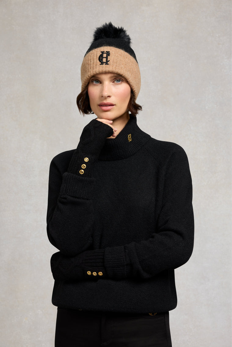 Sloane Fingerless Gloves (Black)