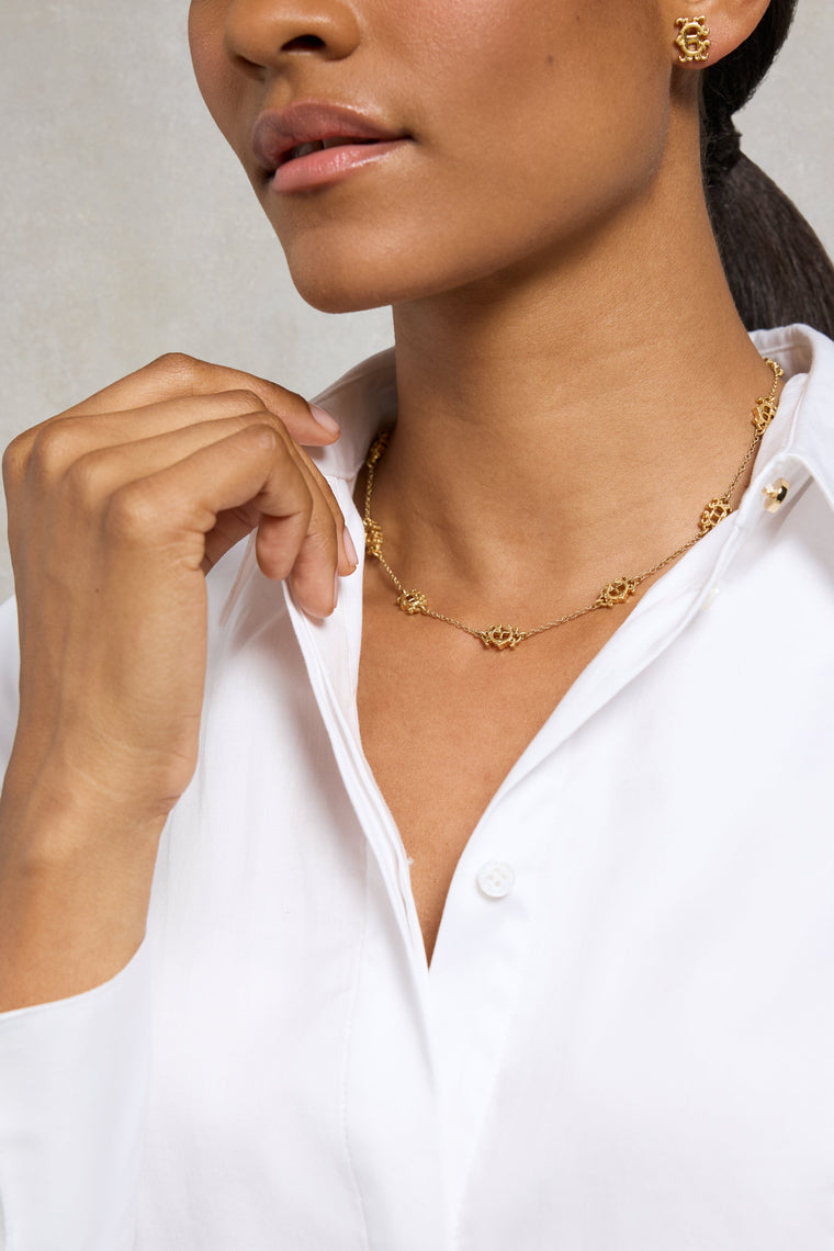 Fine Heraldic Necklace (Vintage Gold)