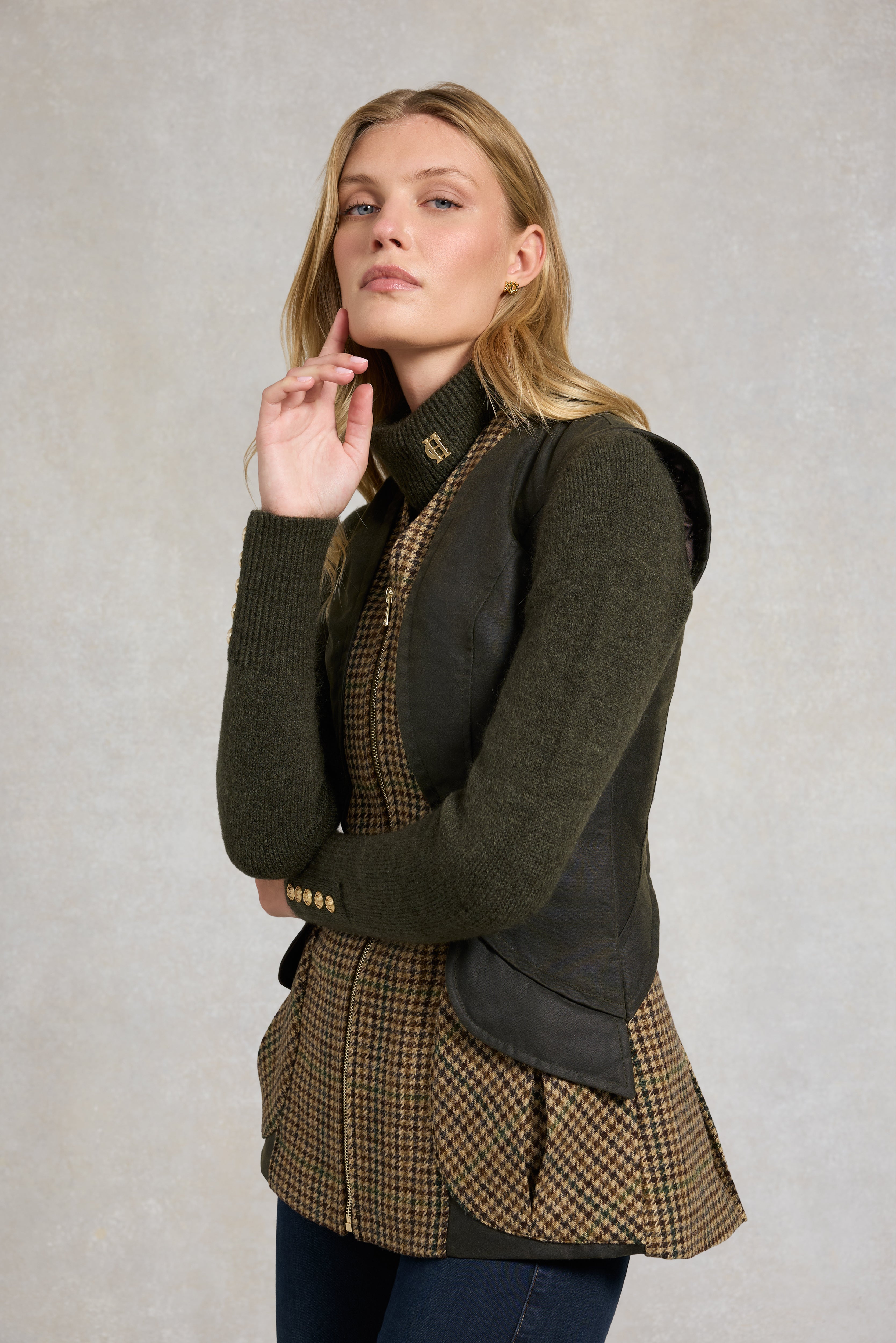 Field Vest (Hailes Green Tweed) – Holland Cooper US