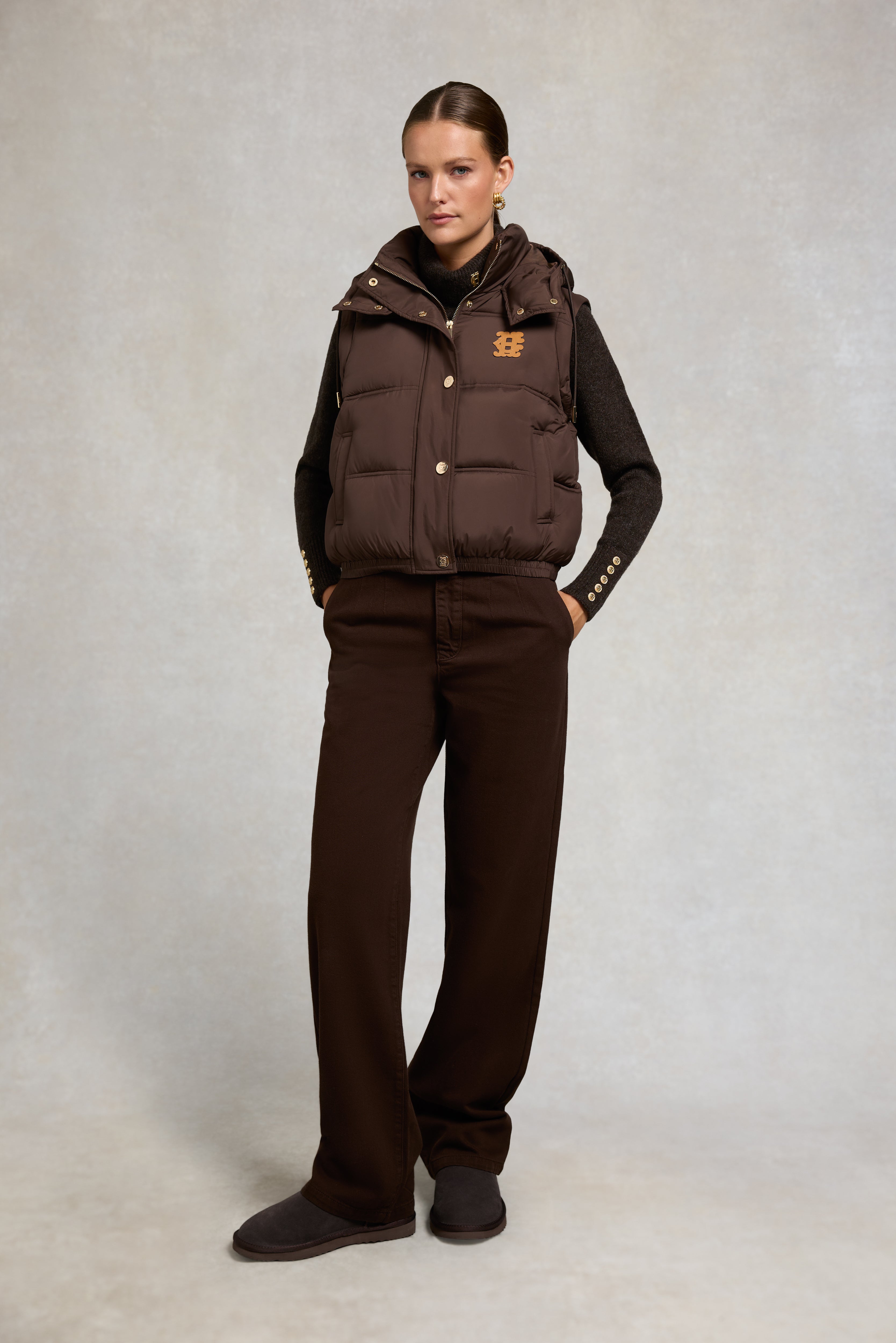 Milton Convertible Jacket (Chocolate) – Holland Cooper US