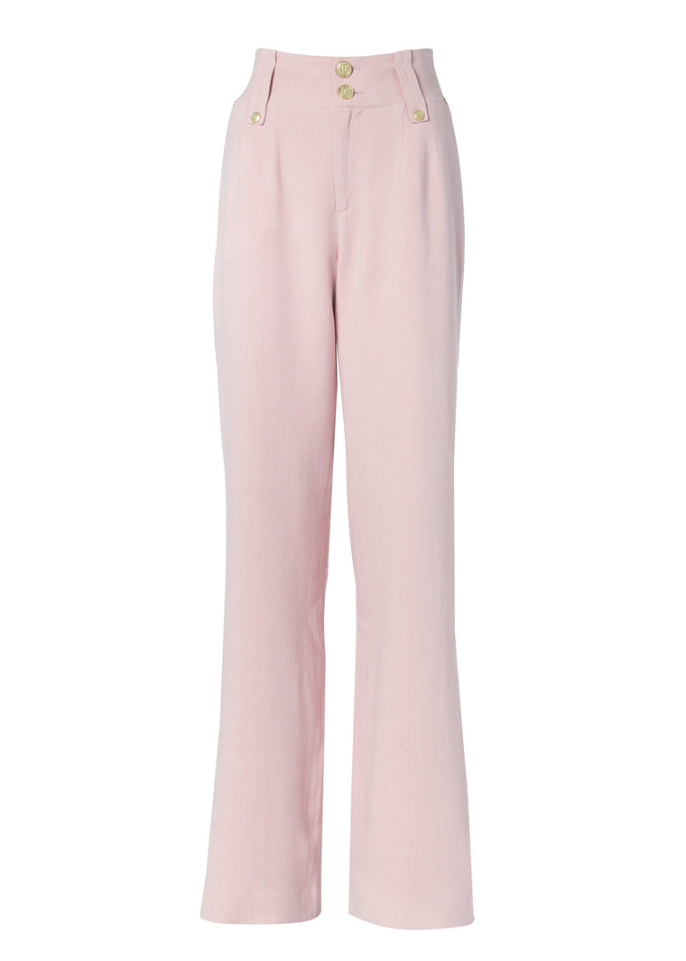 The Pink Linen Suit
