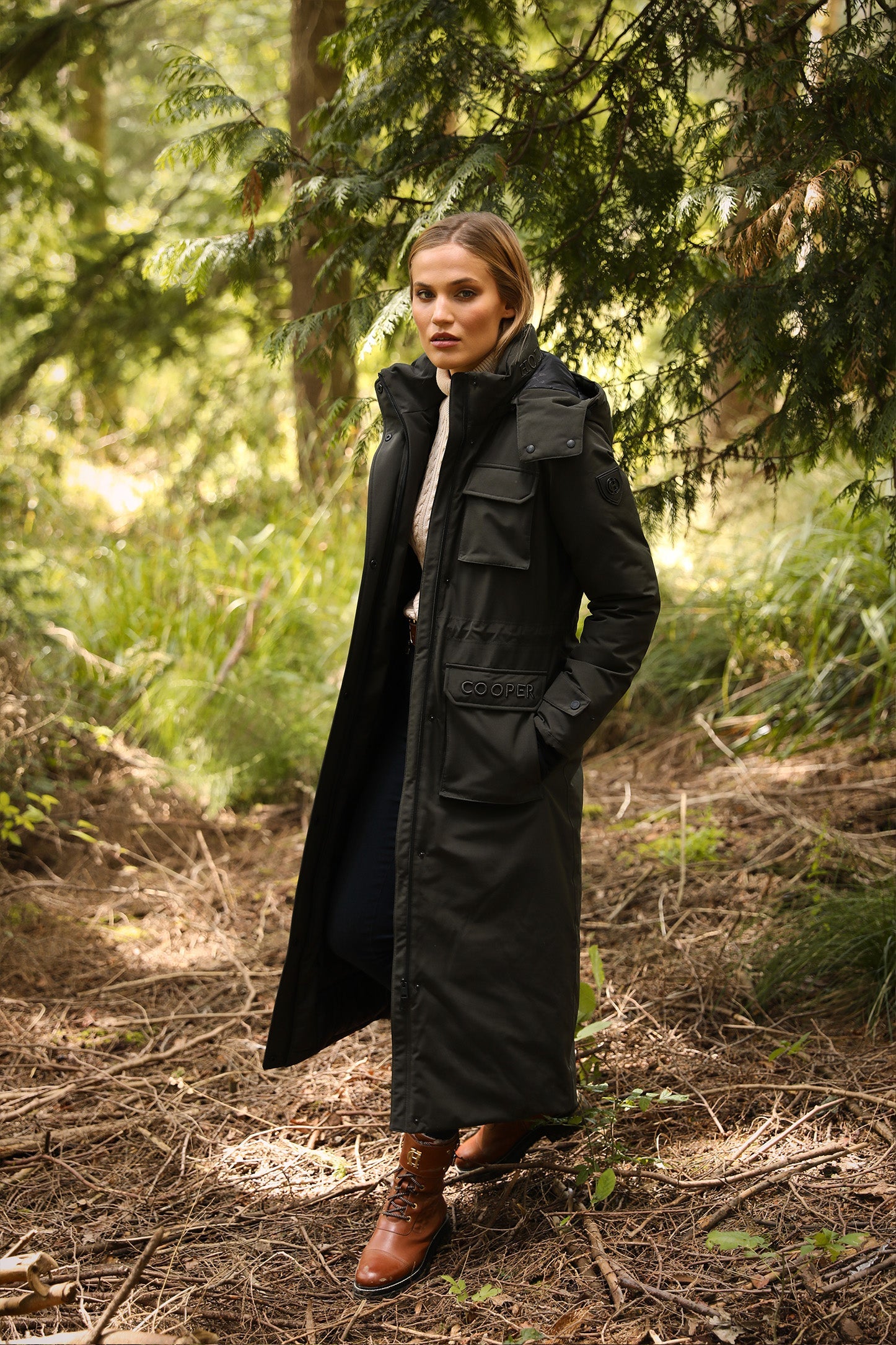 Expedition Longline Coat (Dark Olive) – Holland Cooper US