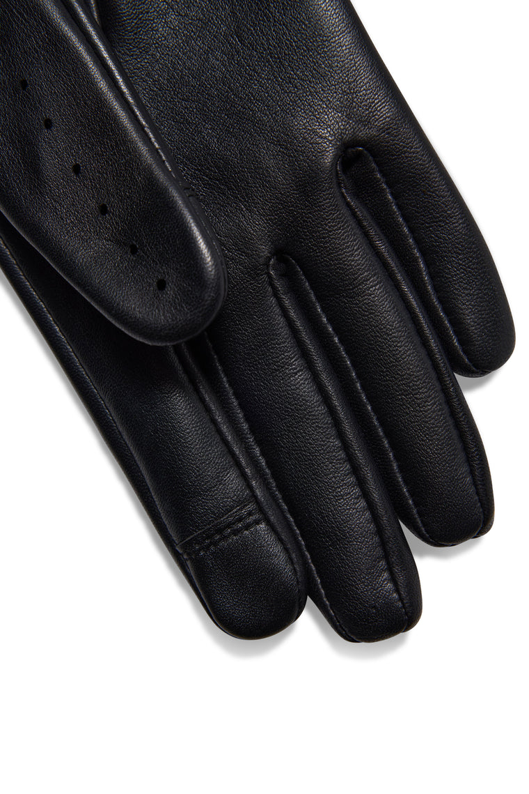 Leather Driving Gloves (Black)
