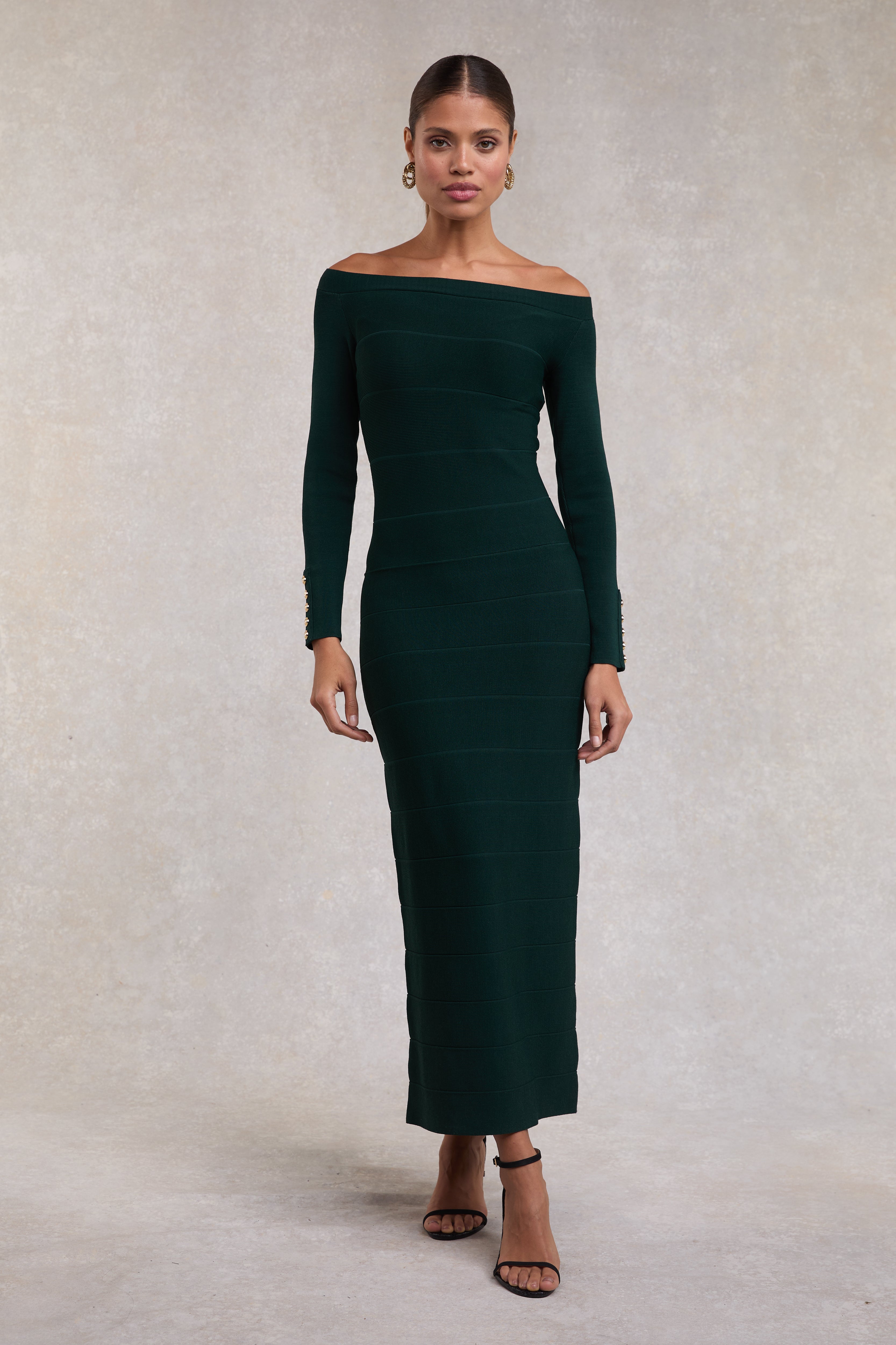 Christina Bandage Dress (Deep Emerald) Holland Cooper US Christina Bandage Dress (Deep Emerald) Holland Cooper US