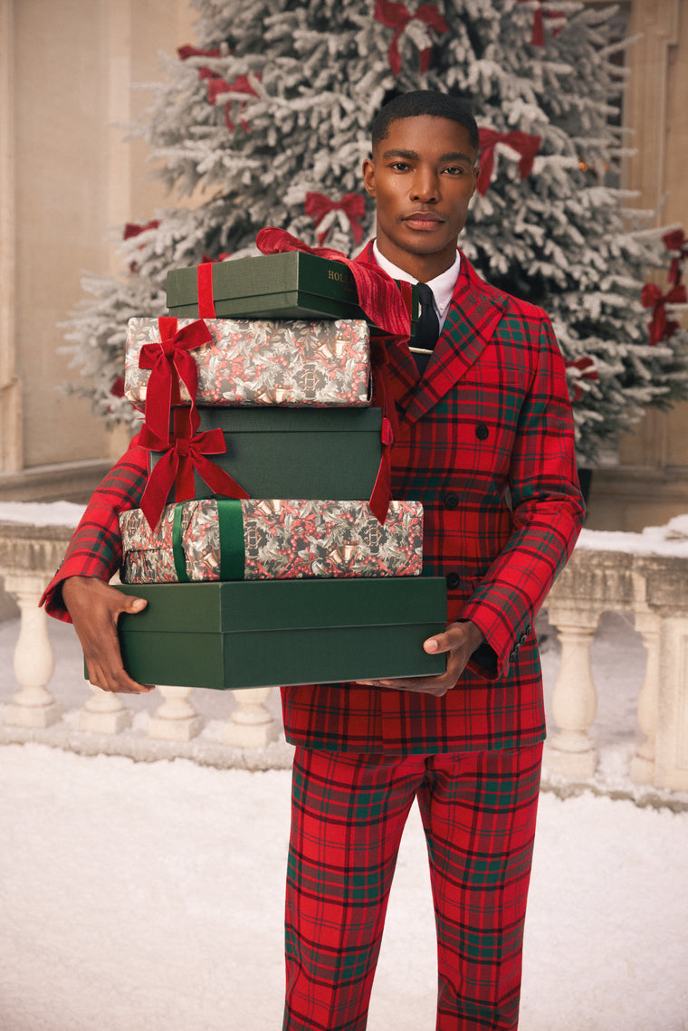 The Double Breasted Blazer (Red Tartan)