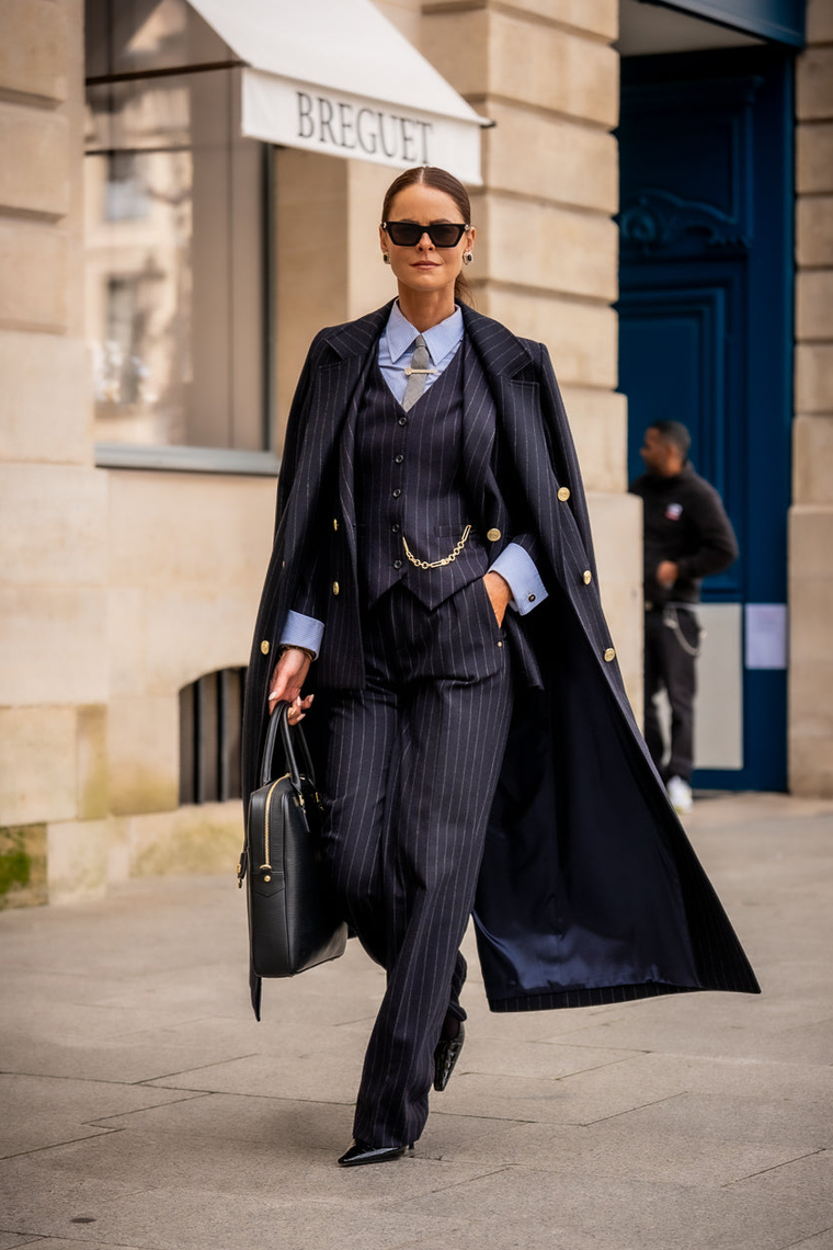 The Navy Chalk Pinstripe Suit