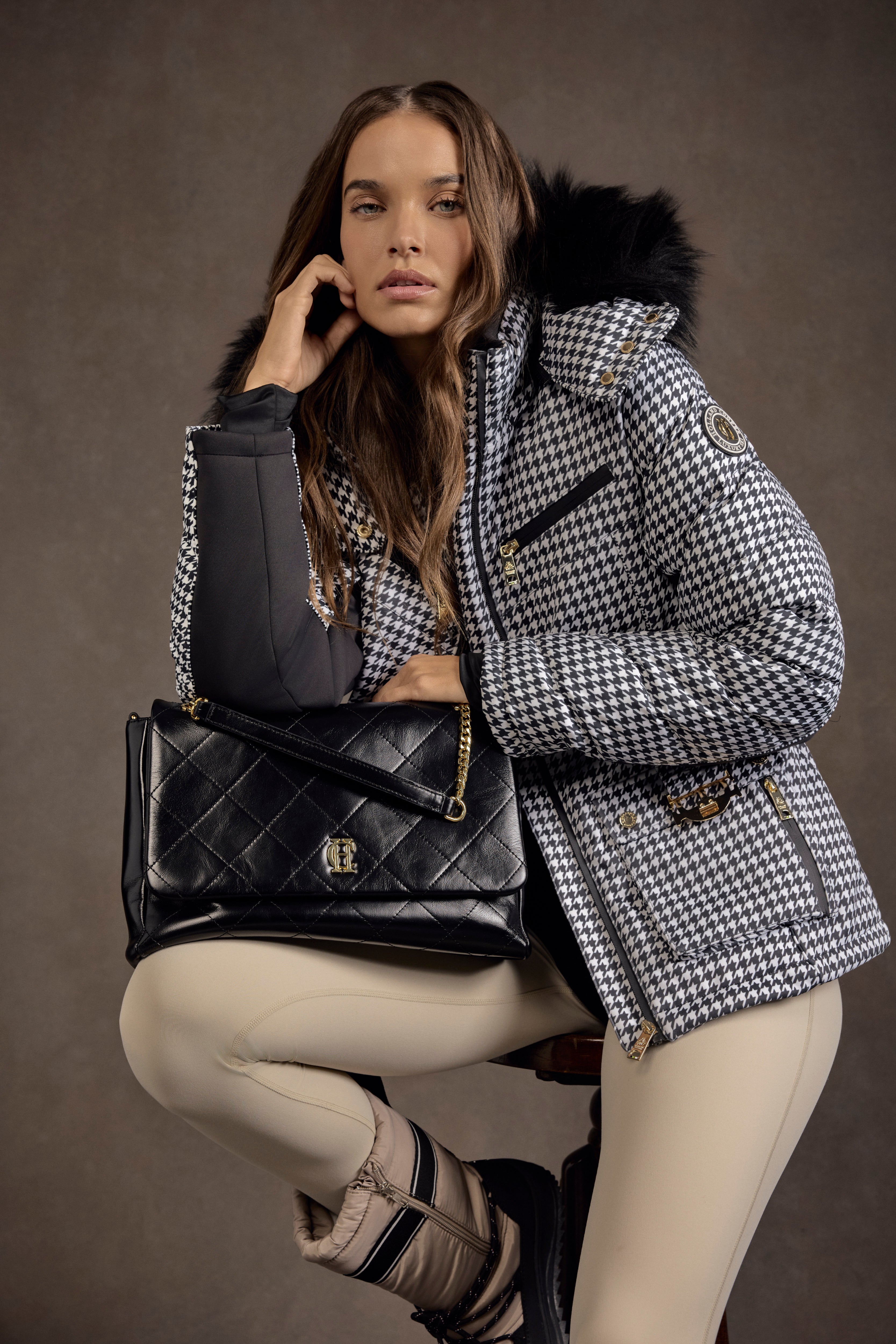 Ski Jacket (Houndstooth) – Holland Cooper US