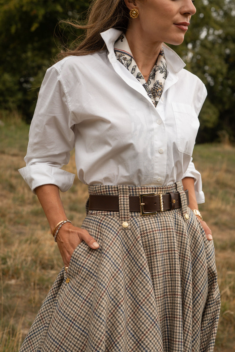 Atlas Silk Scarf (Navy)