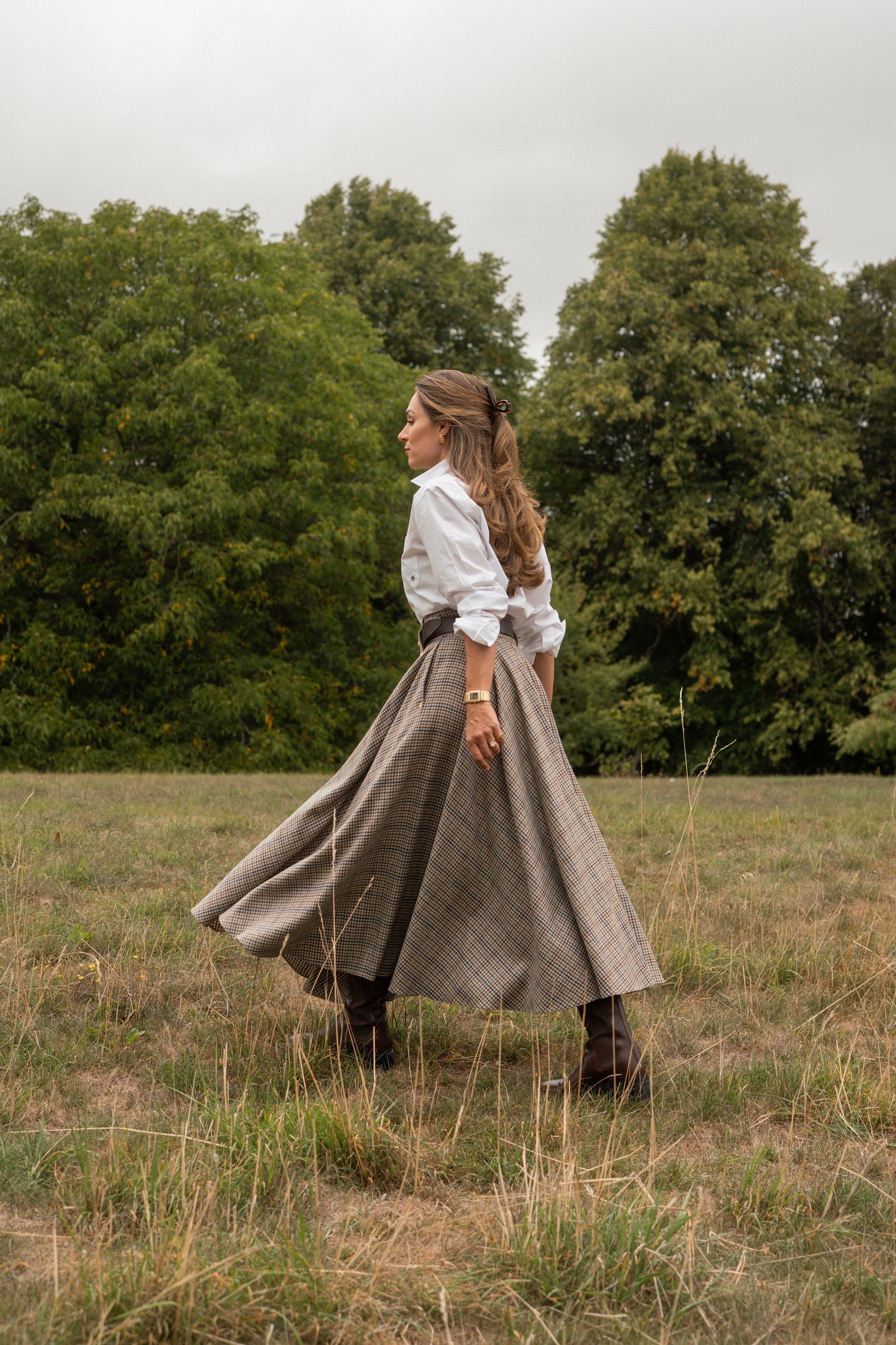 Aynhoe Full Length Skirt (Millen Gordon Tweed) – Holland Cooper US