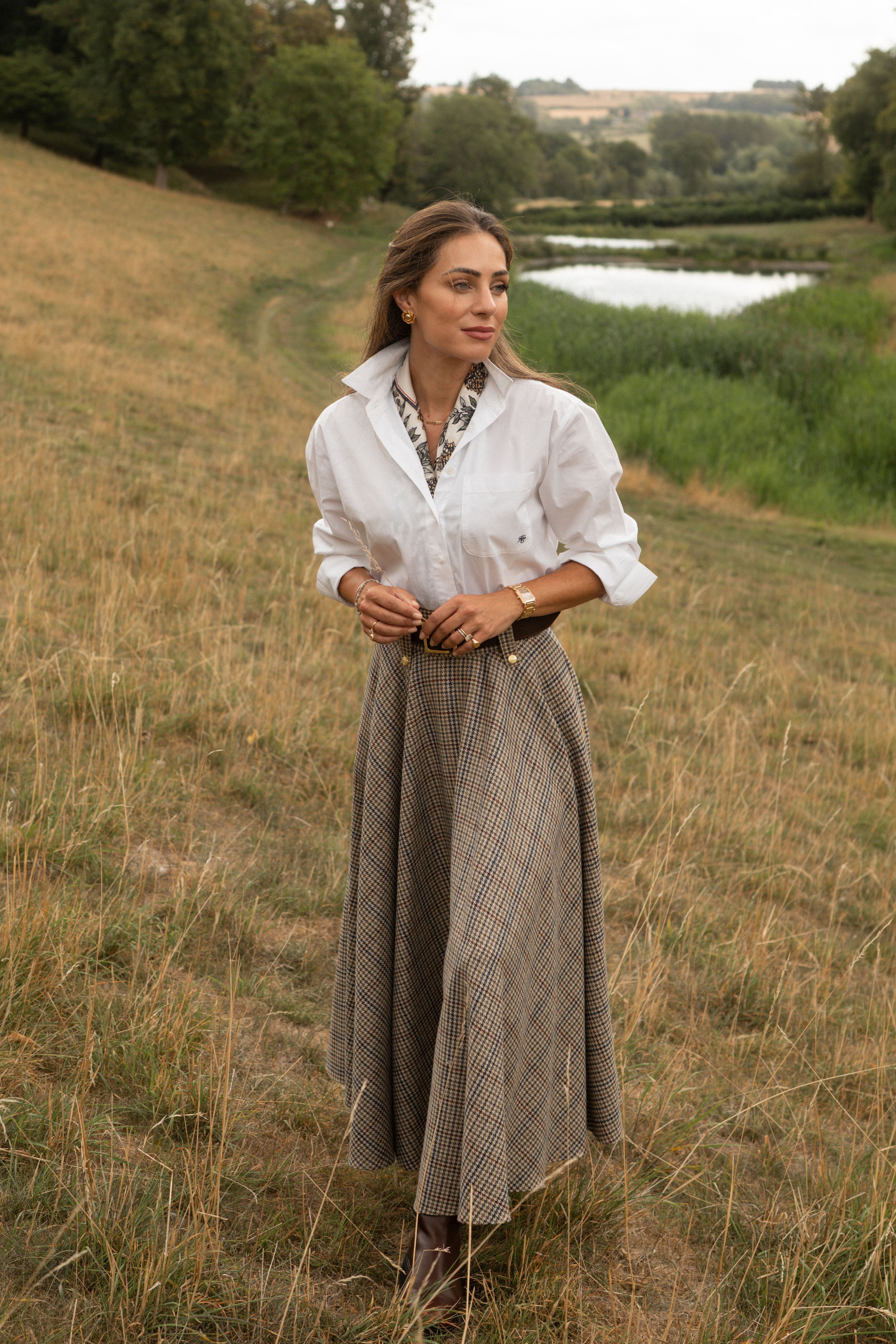 Aynhoe Full Length Skirt (Millen Gordon Tweed) – Holland Cooper US