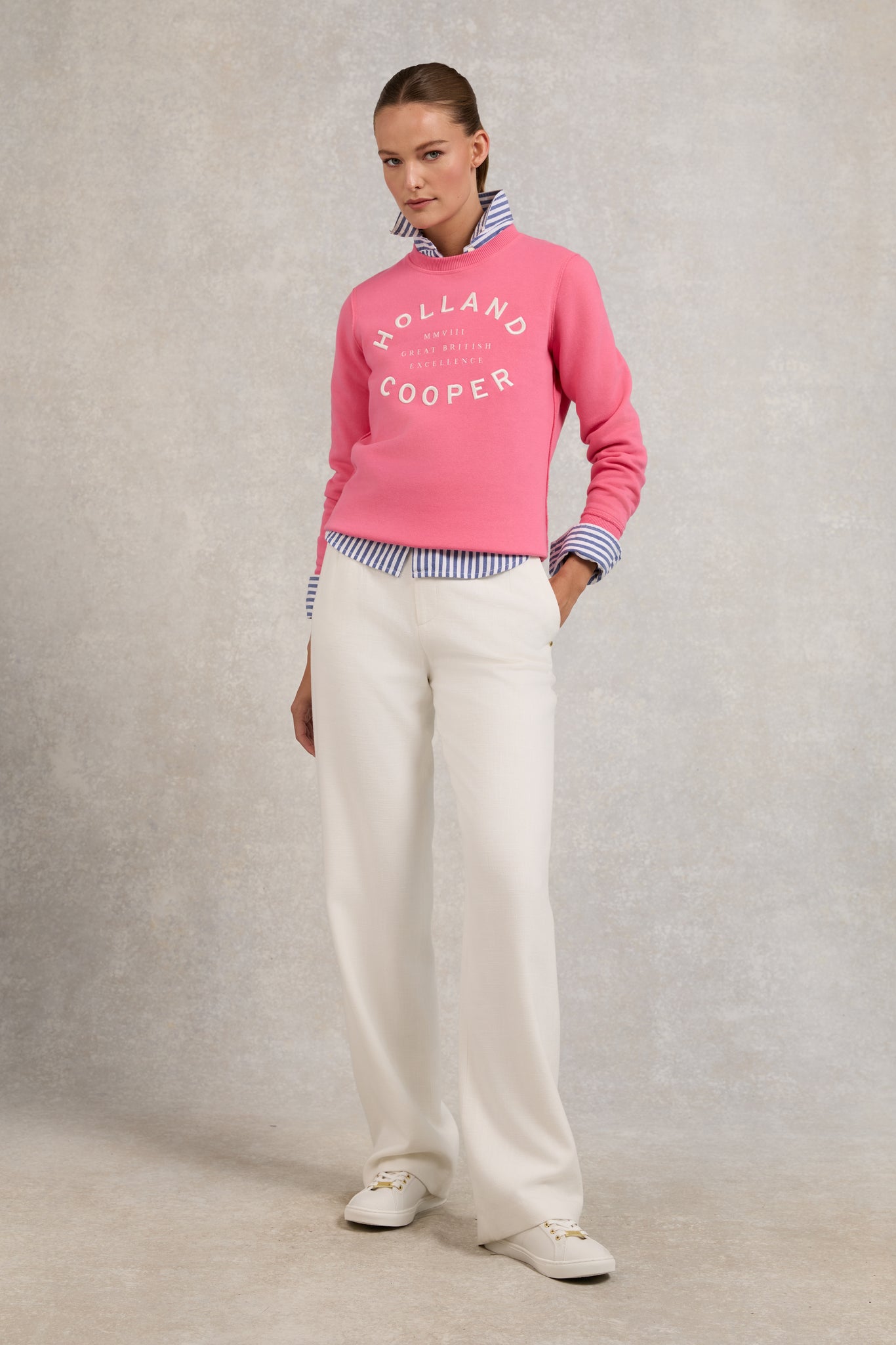 Varsity Crew (Peony Pink)