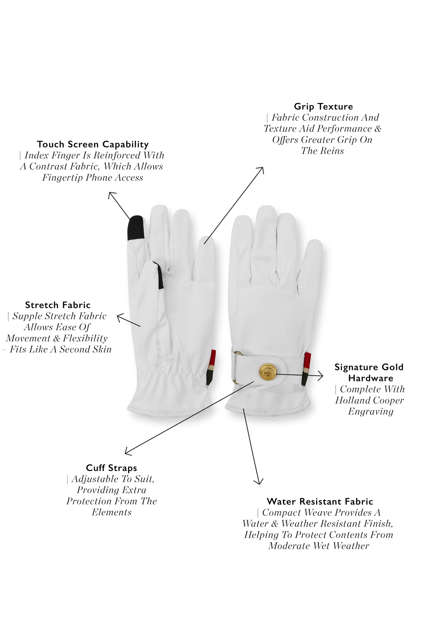 Riding Glove (White)