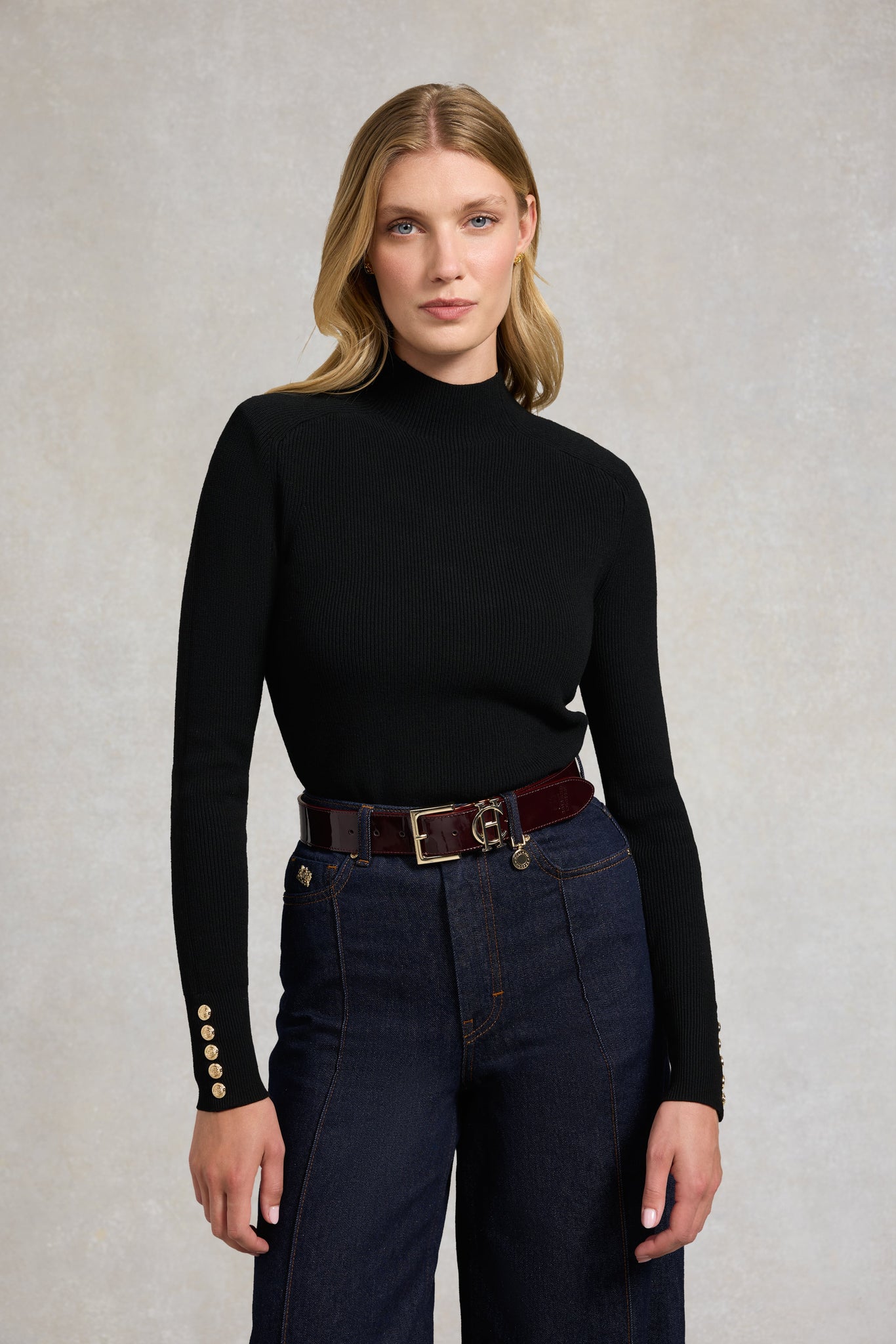 HC Classic Logo Belt (Oxblood Patent)