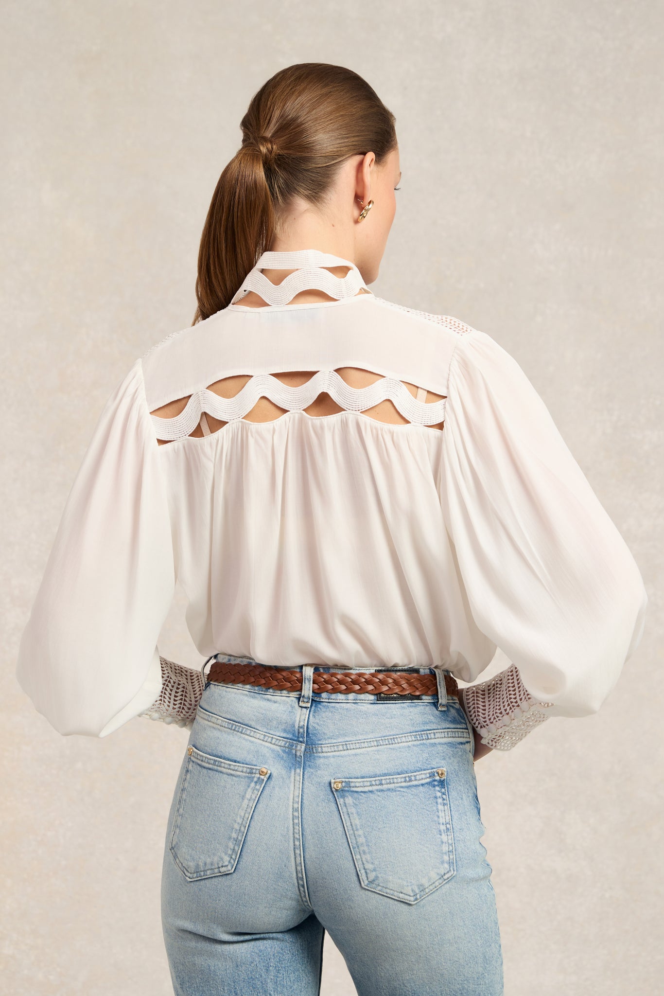 Featherton Lace Shirt (White)