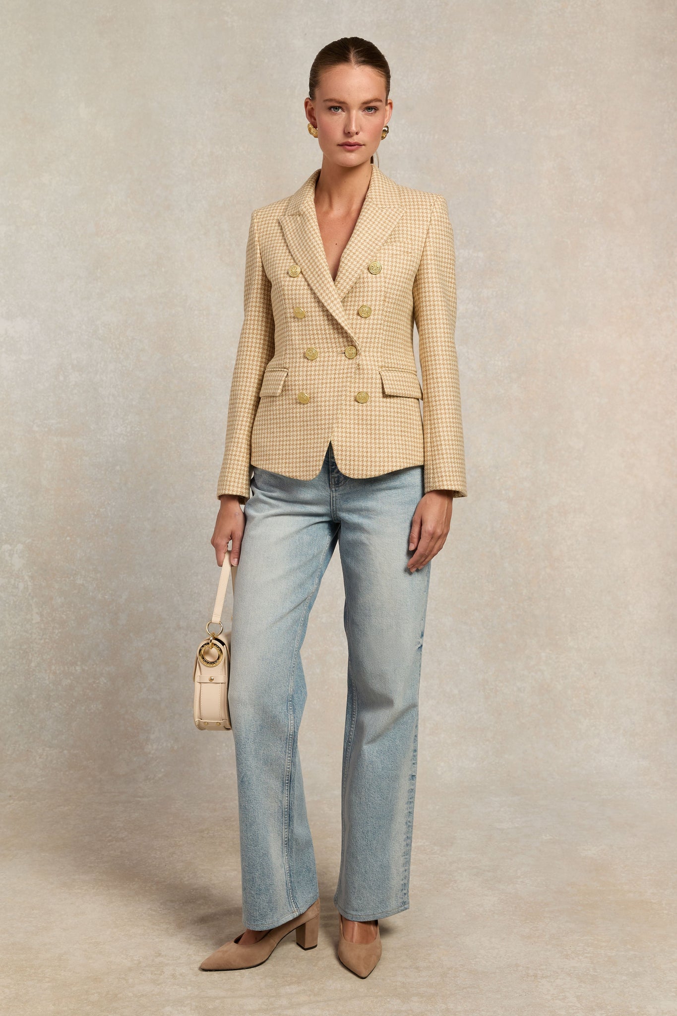 Knightsbridge Blazer (Camel Puppy Tooth)