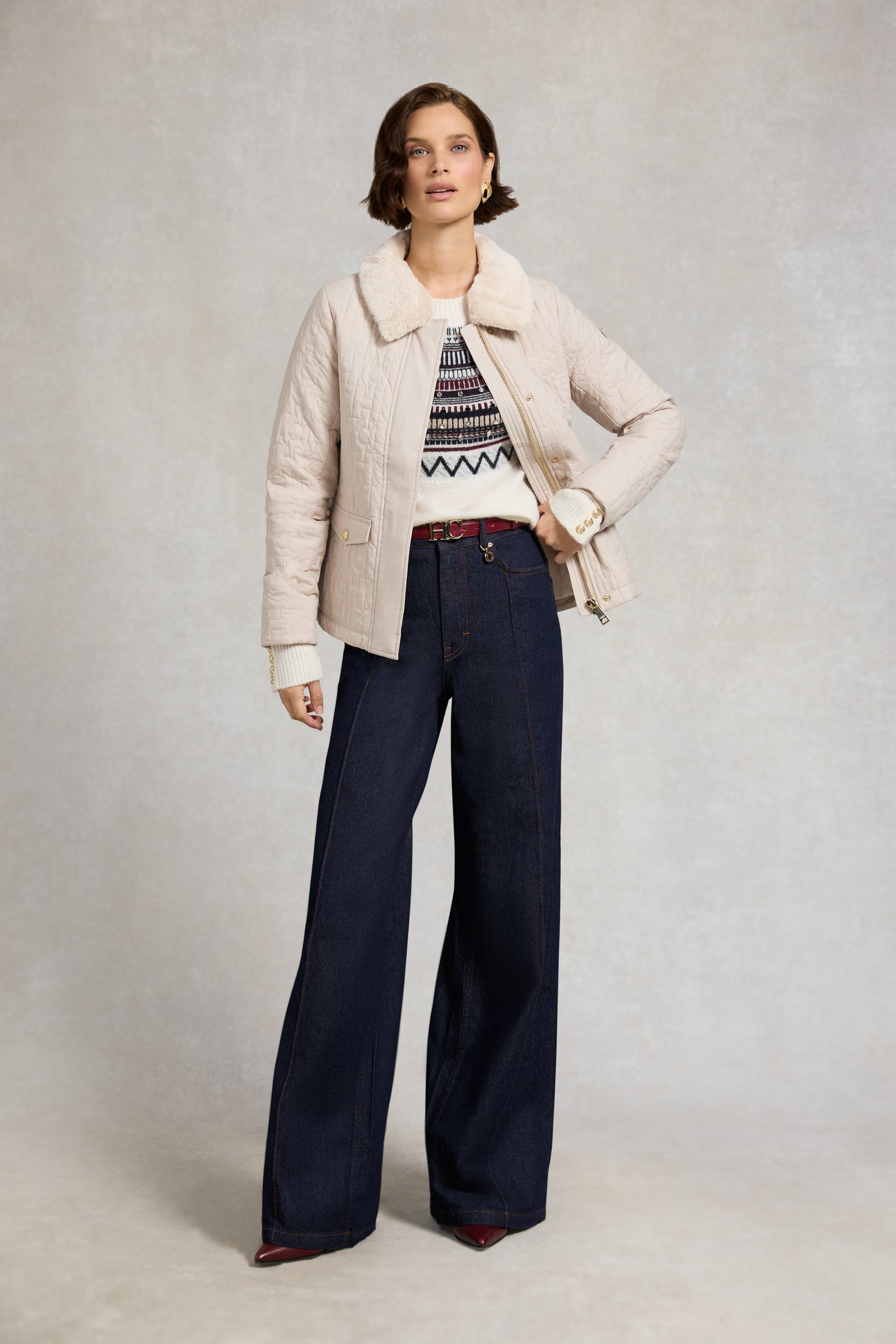 Jasmine Crew Neck Knit (Natural)