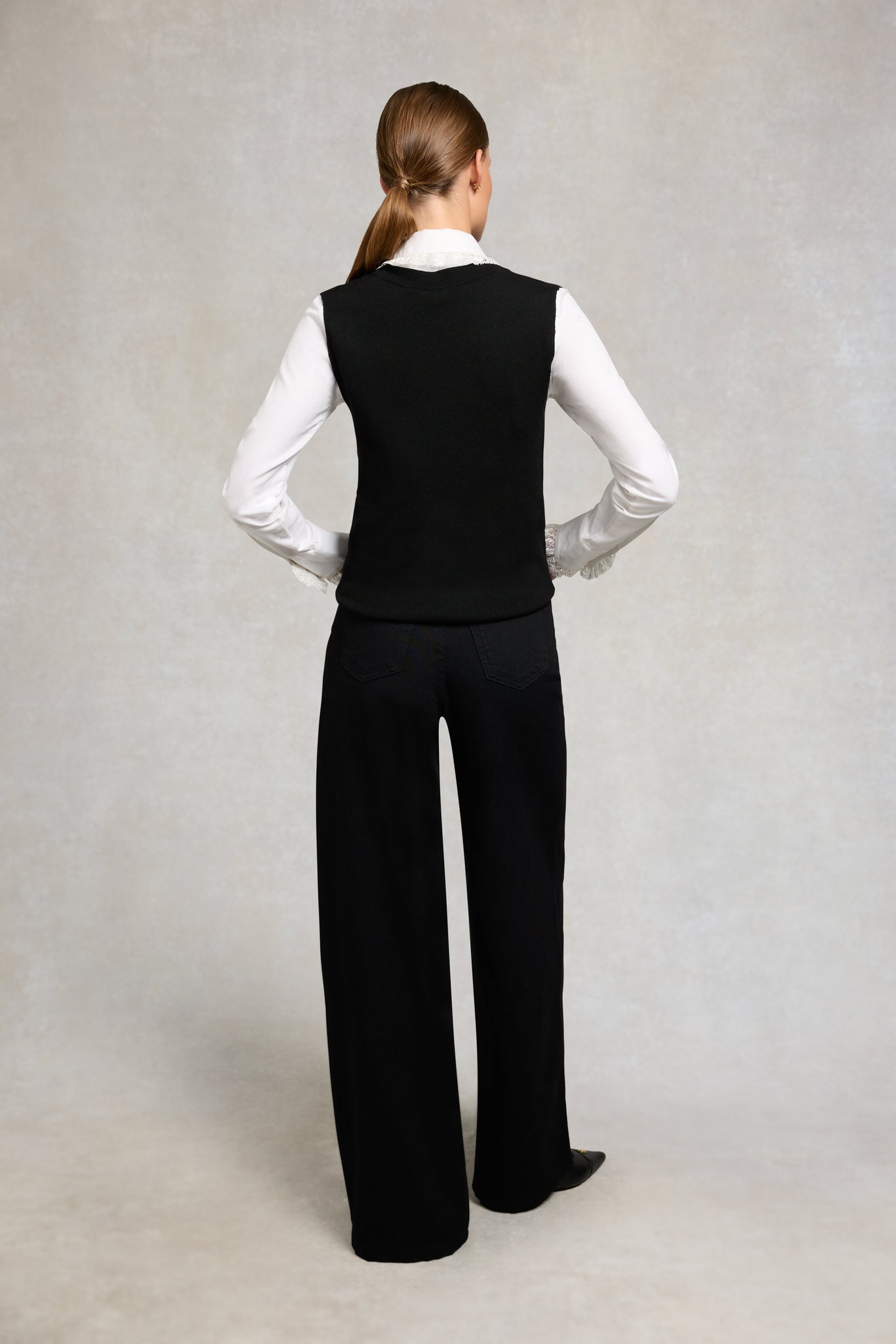 Louise Knitted Tank (Black)