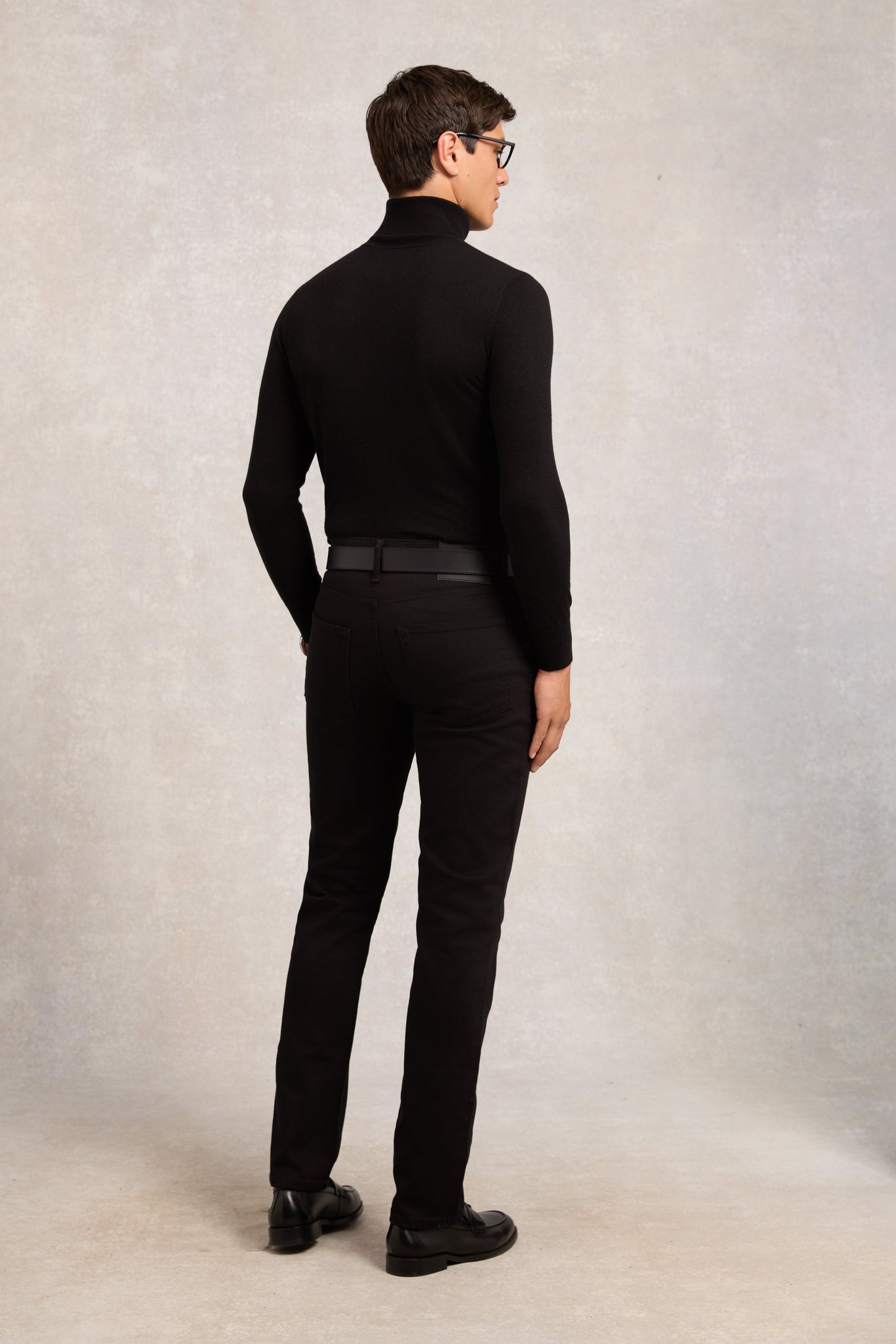 Byron Roll Neck Knit (Black)