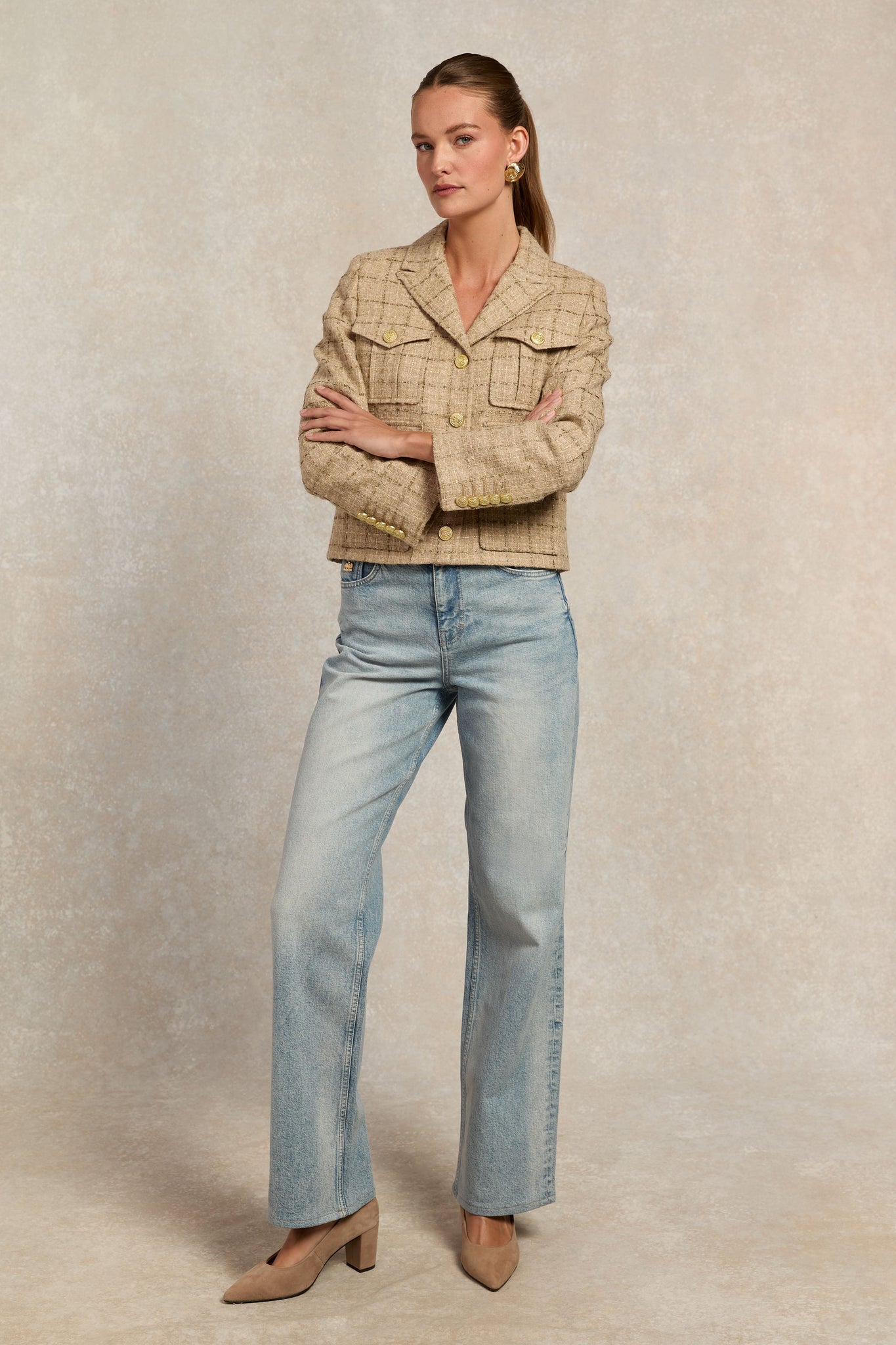 Richmond Jacket (Camel Sparkle Tweed)