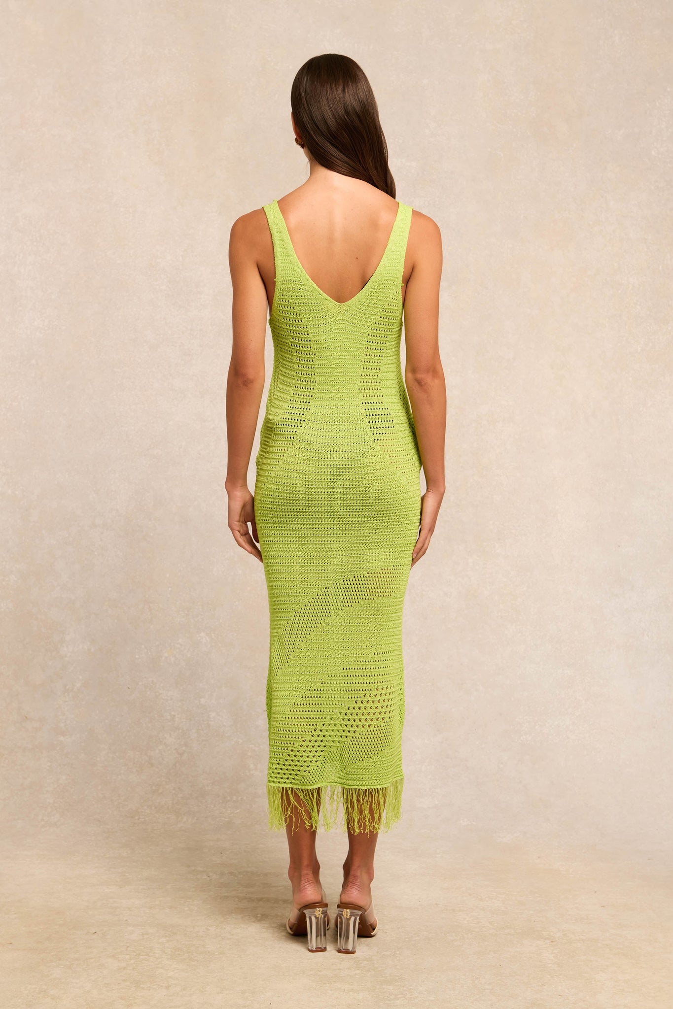 Darcie Beach Dress (Lime)