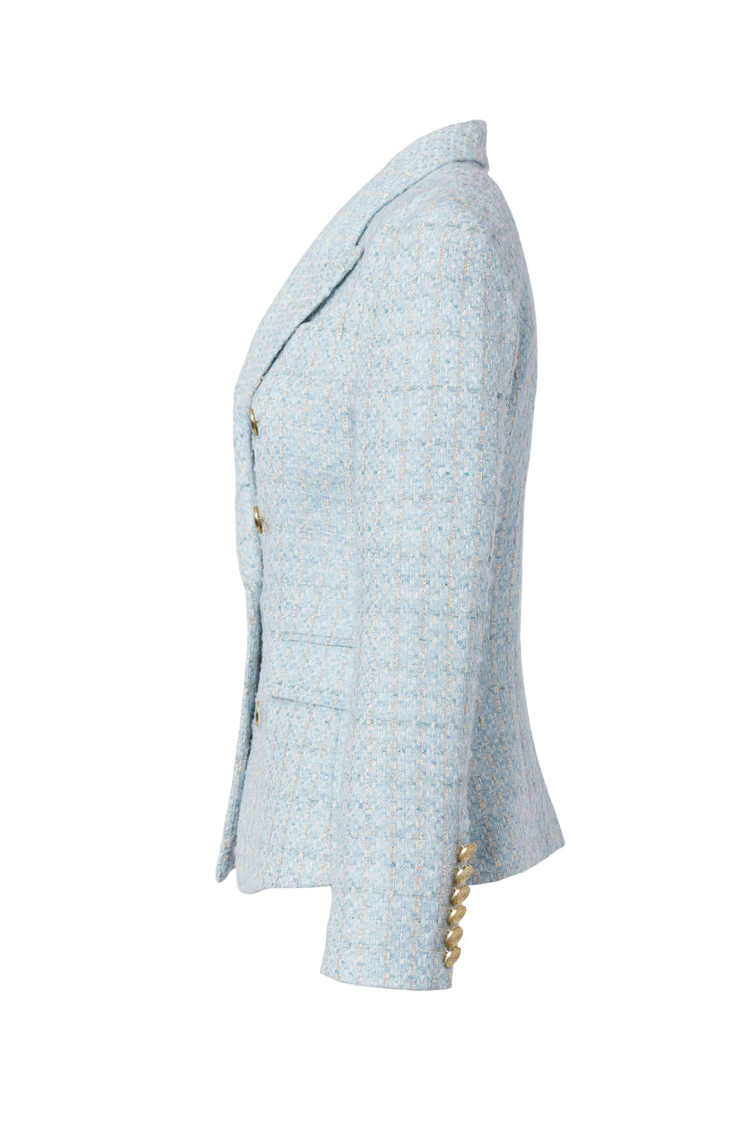 Knightsbridge Blazer (Sky Blue Boucle)