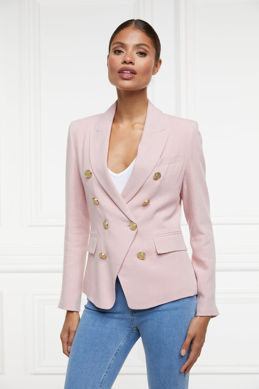 Knightsbridge Blazer (Pink Linen)