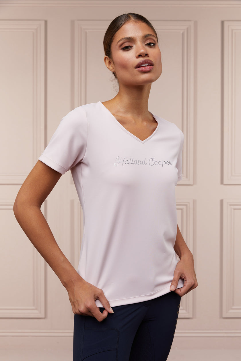 Training V-Neck Tee (Blush)