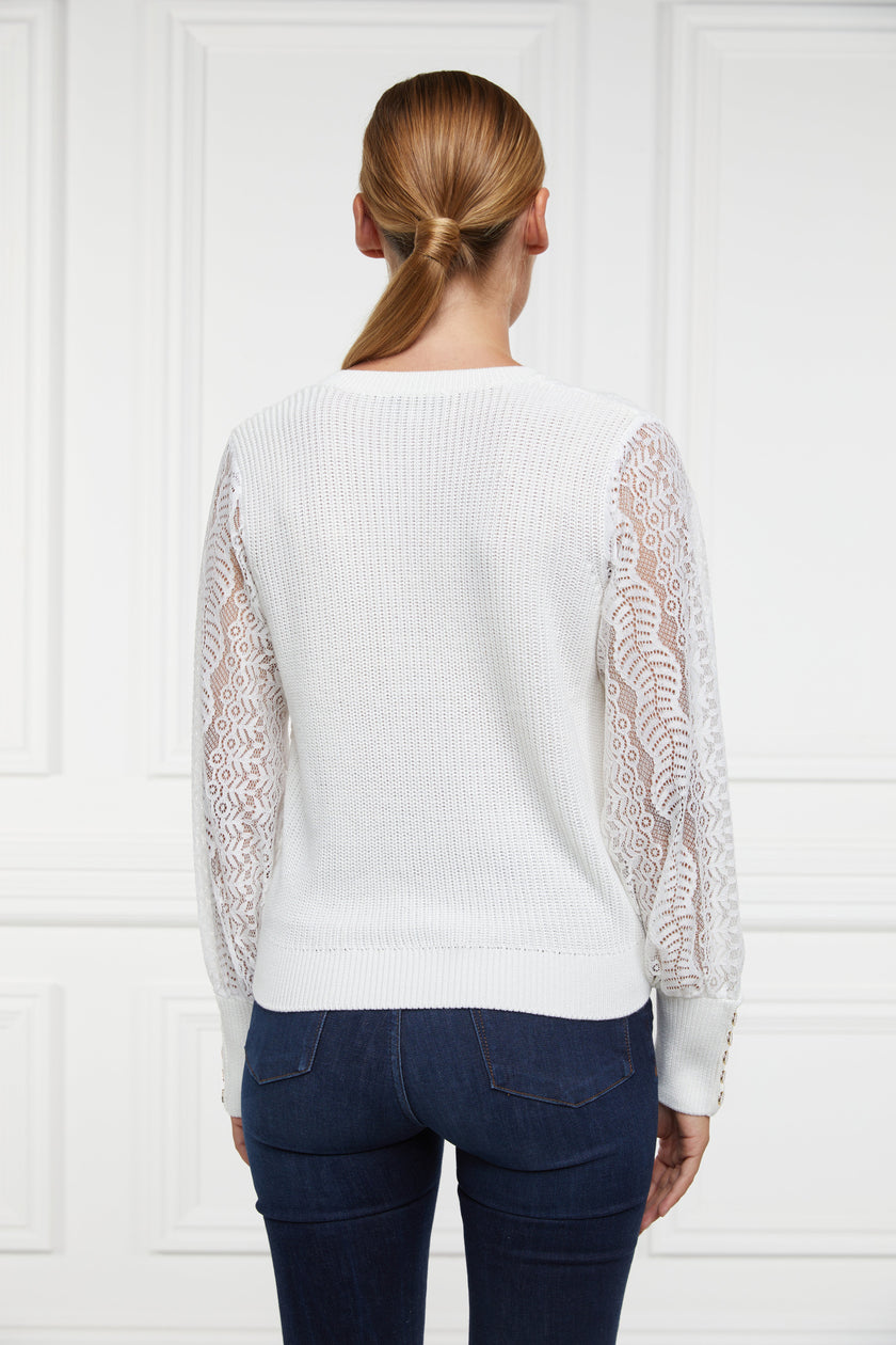 Featherton V-Neck Knit (Natural)