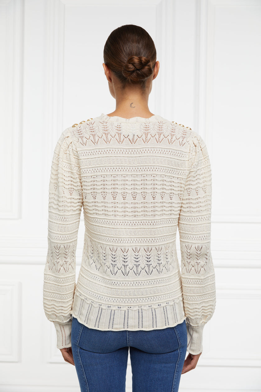 Kelsie Pointelle Knit (Almond)