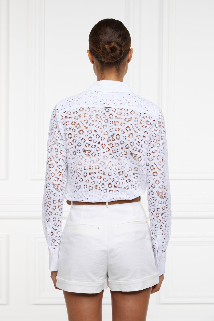 Classic Lace Shirt (White)