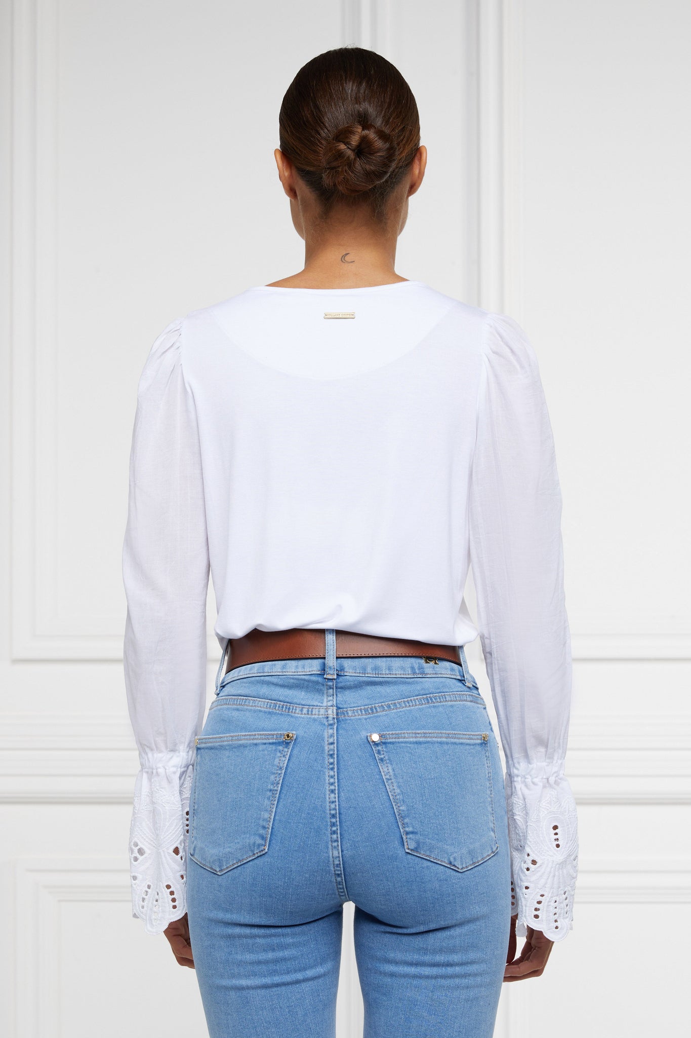 Camilla V-Neck Blouse (White)