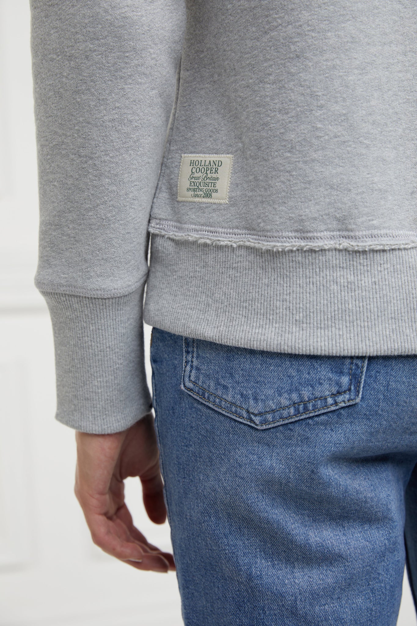 Monogram Crew Neck Sweat (Grit Marl)