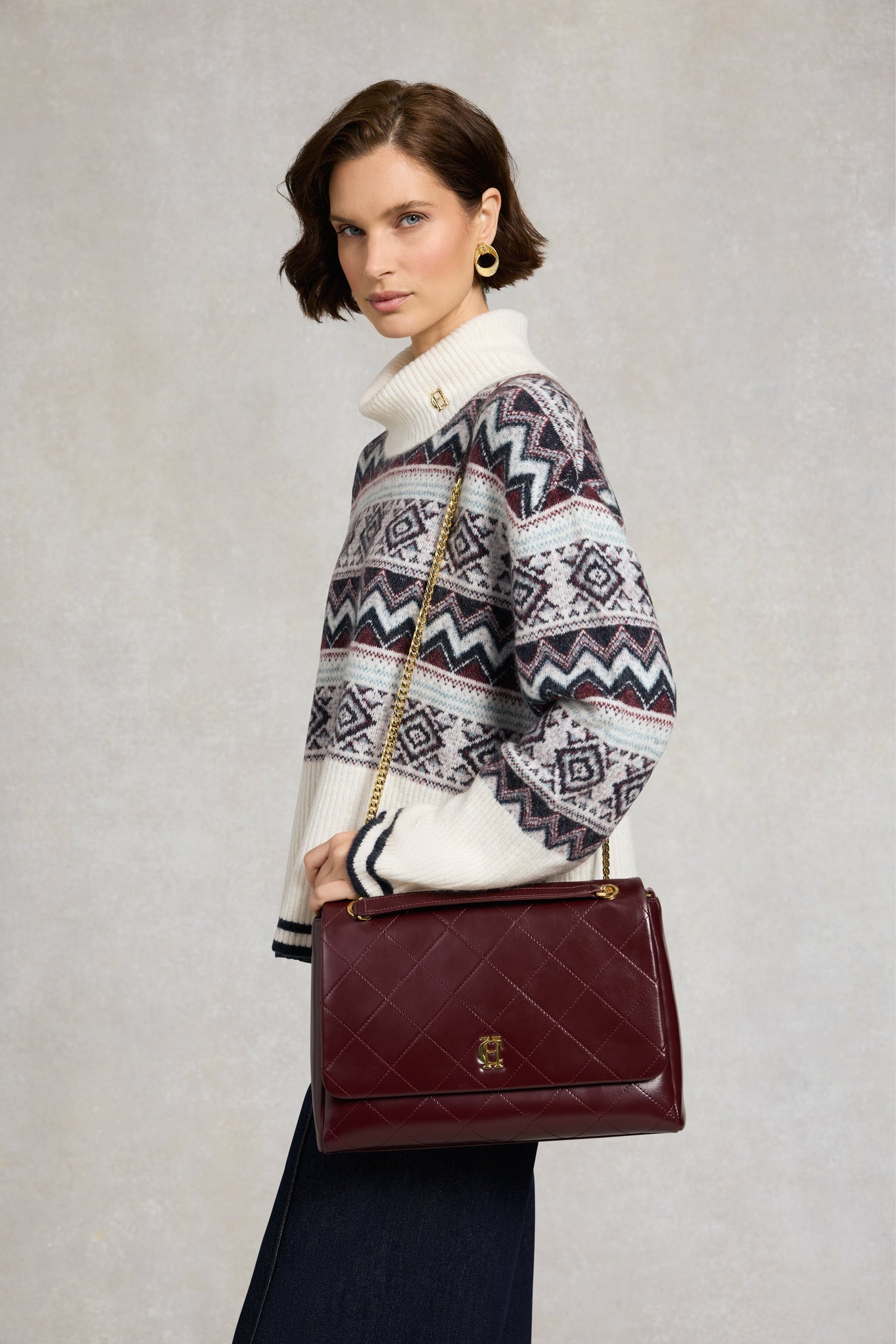 Milan Shoulder Bag (Oxblood)