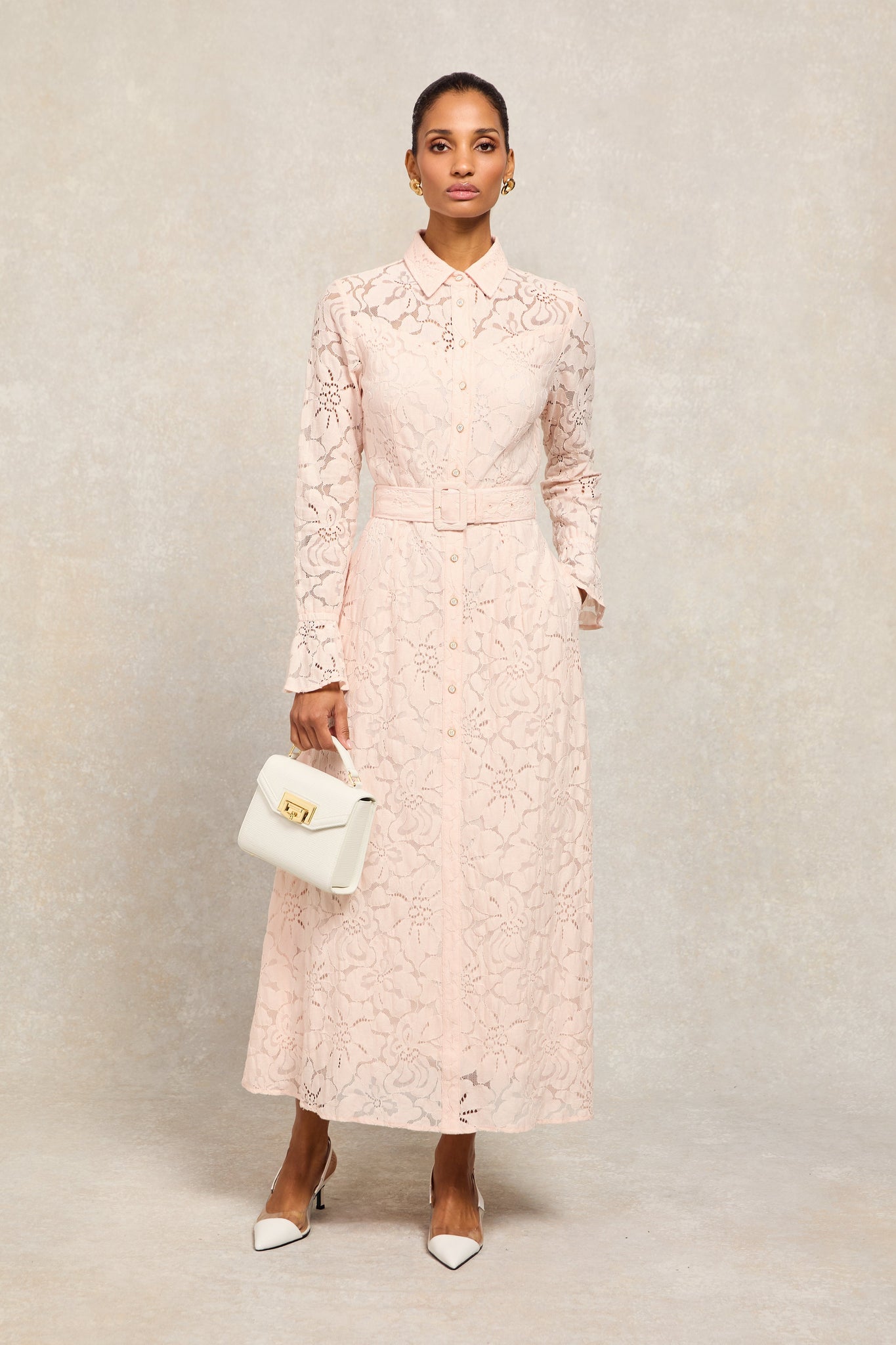 Annabel Lace Dress (Blush)