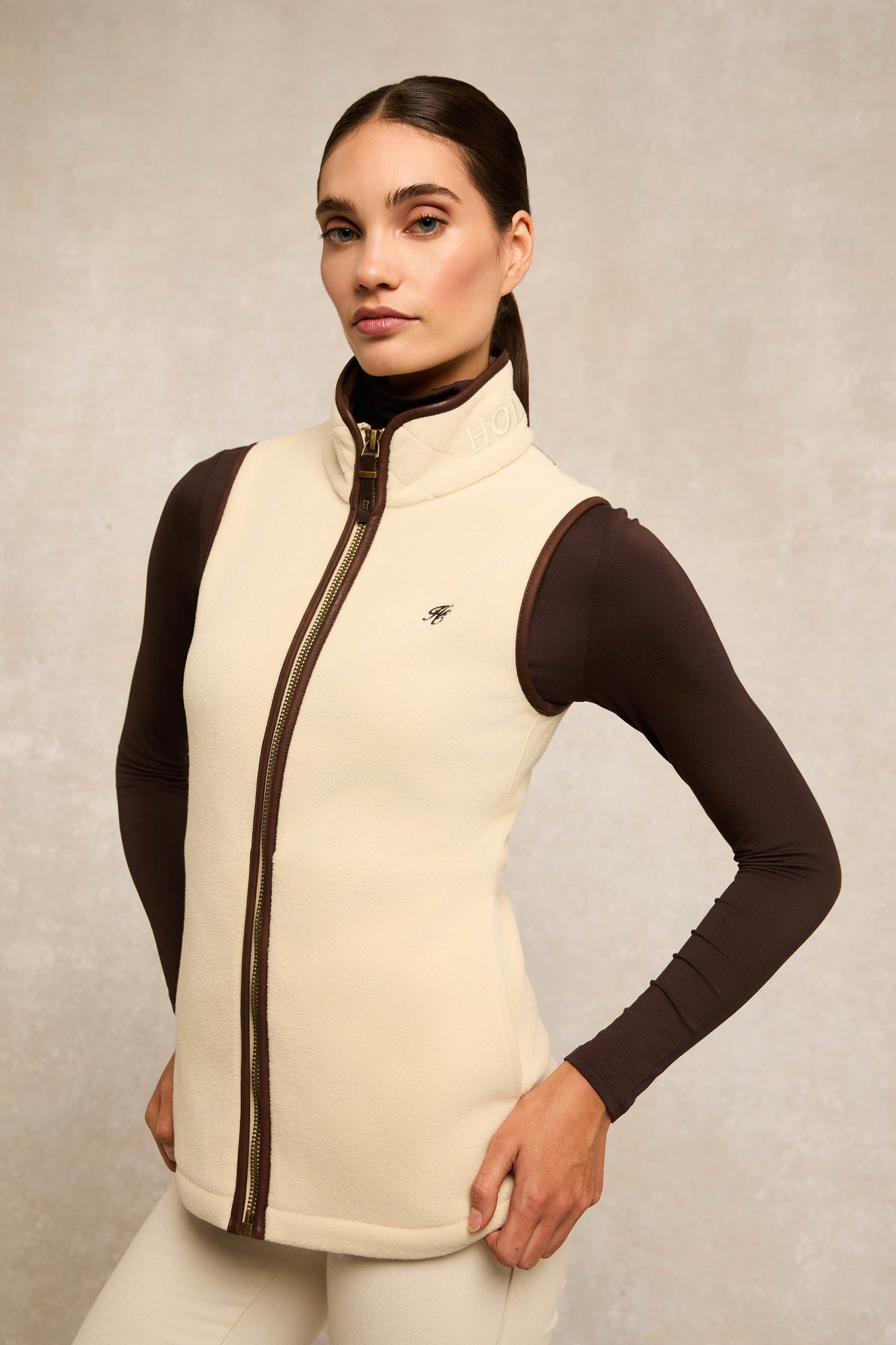 Country Fleece Gilet (Cream)