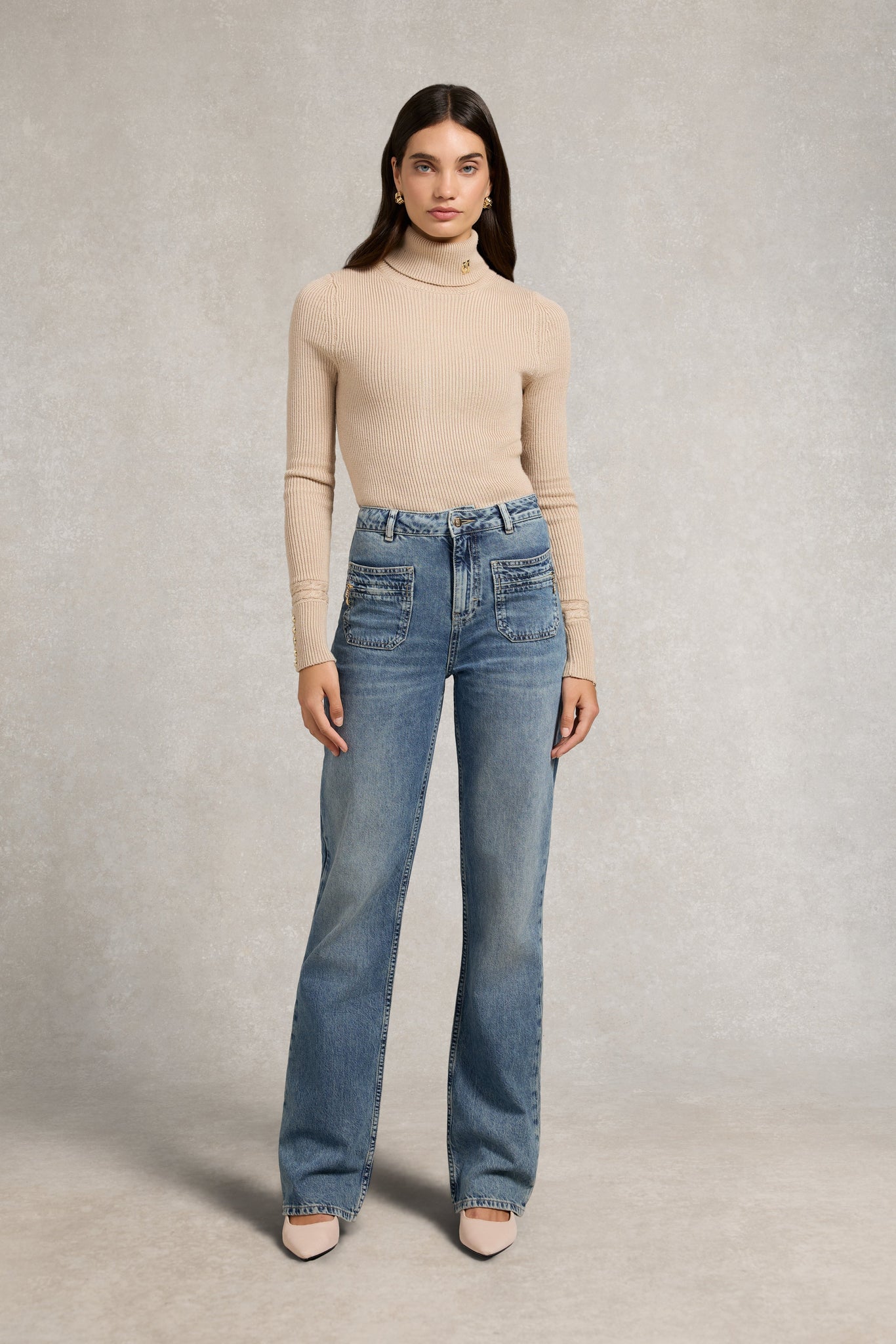 Jessica Straight Jean (Aged Indigo)
