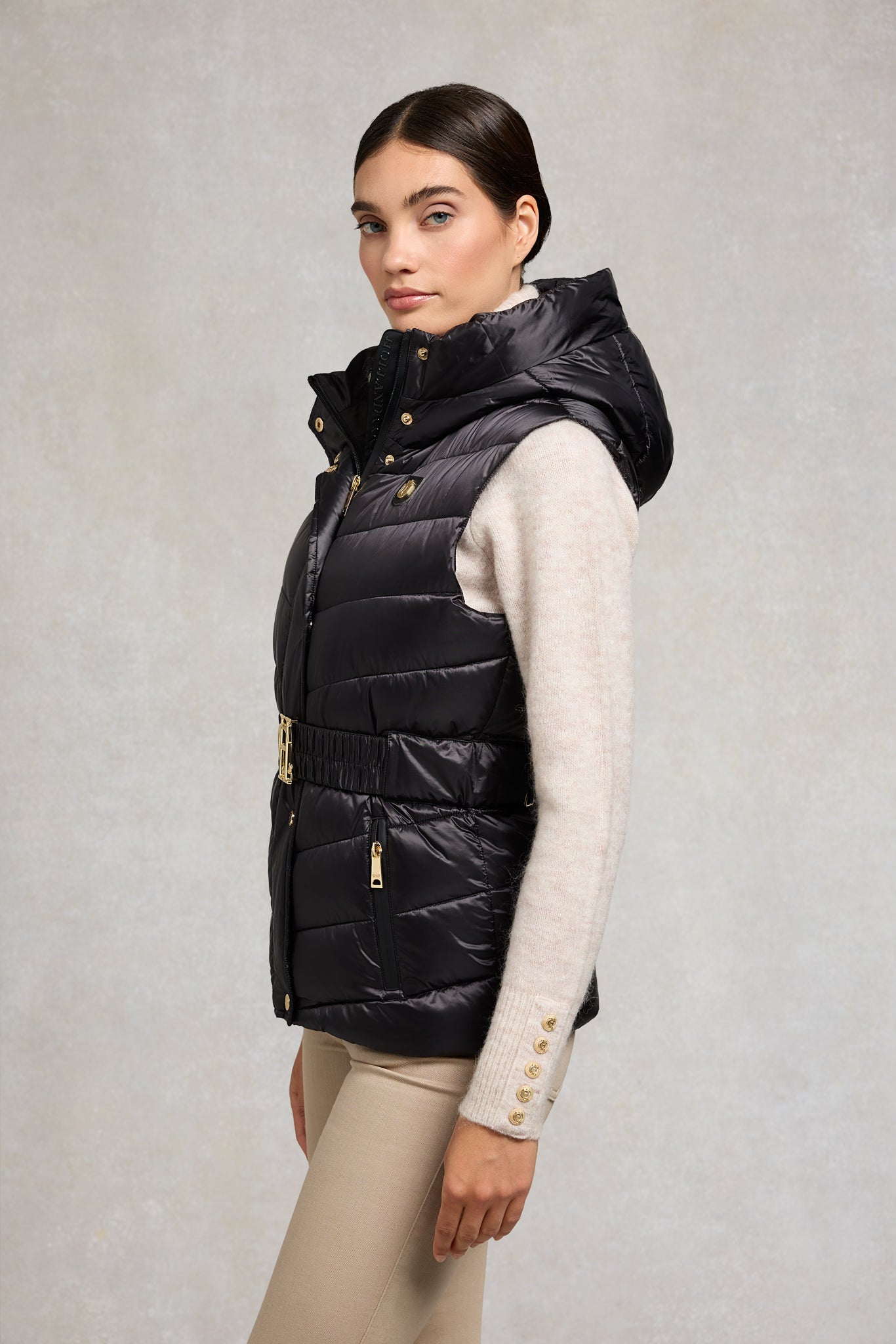 Arosa Gilet (Deep Black)