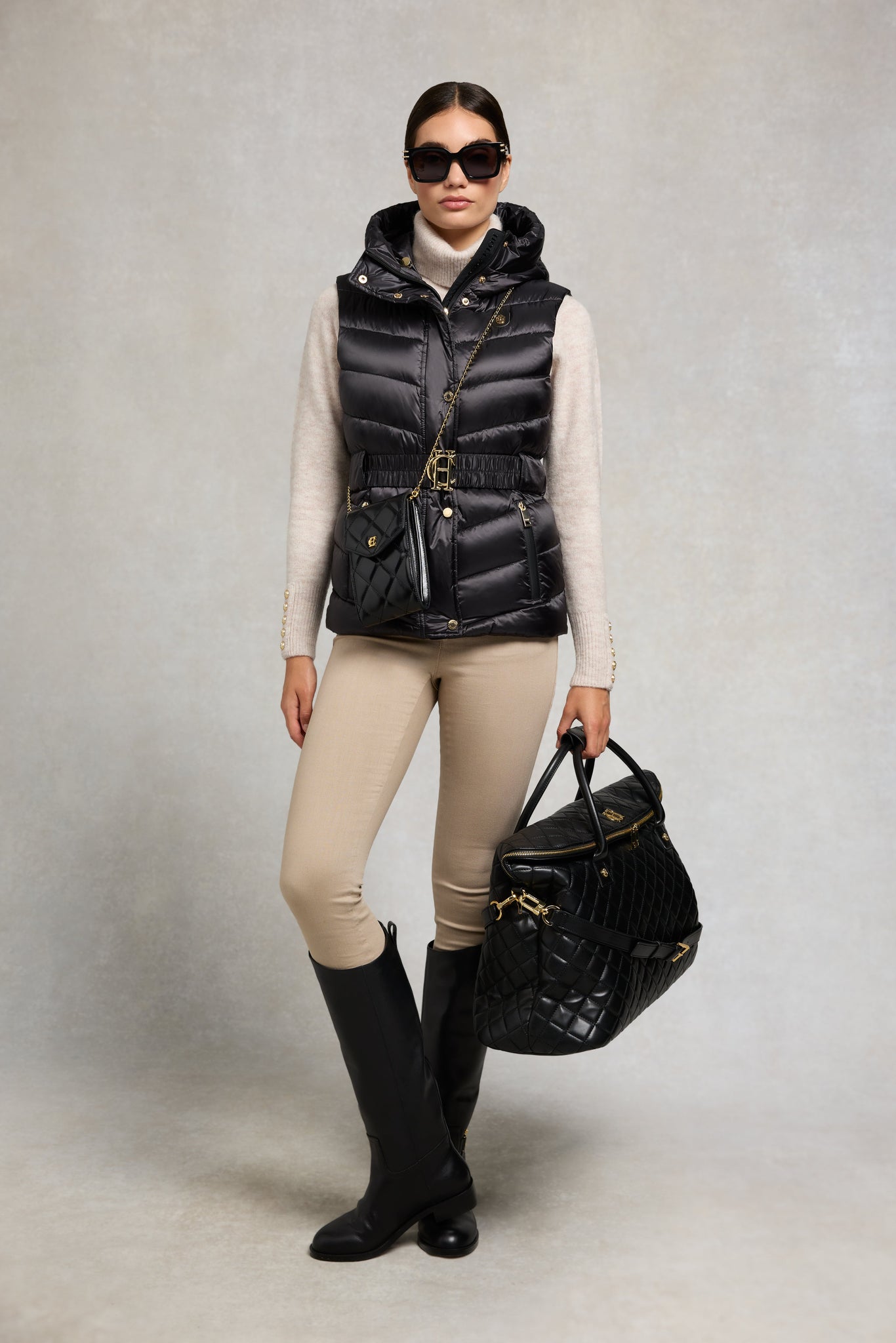 Arosa Gilet (Deep Black)