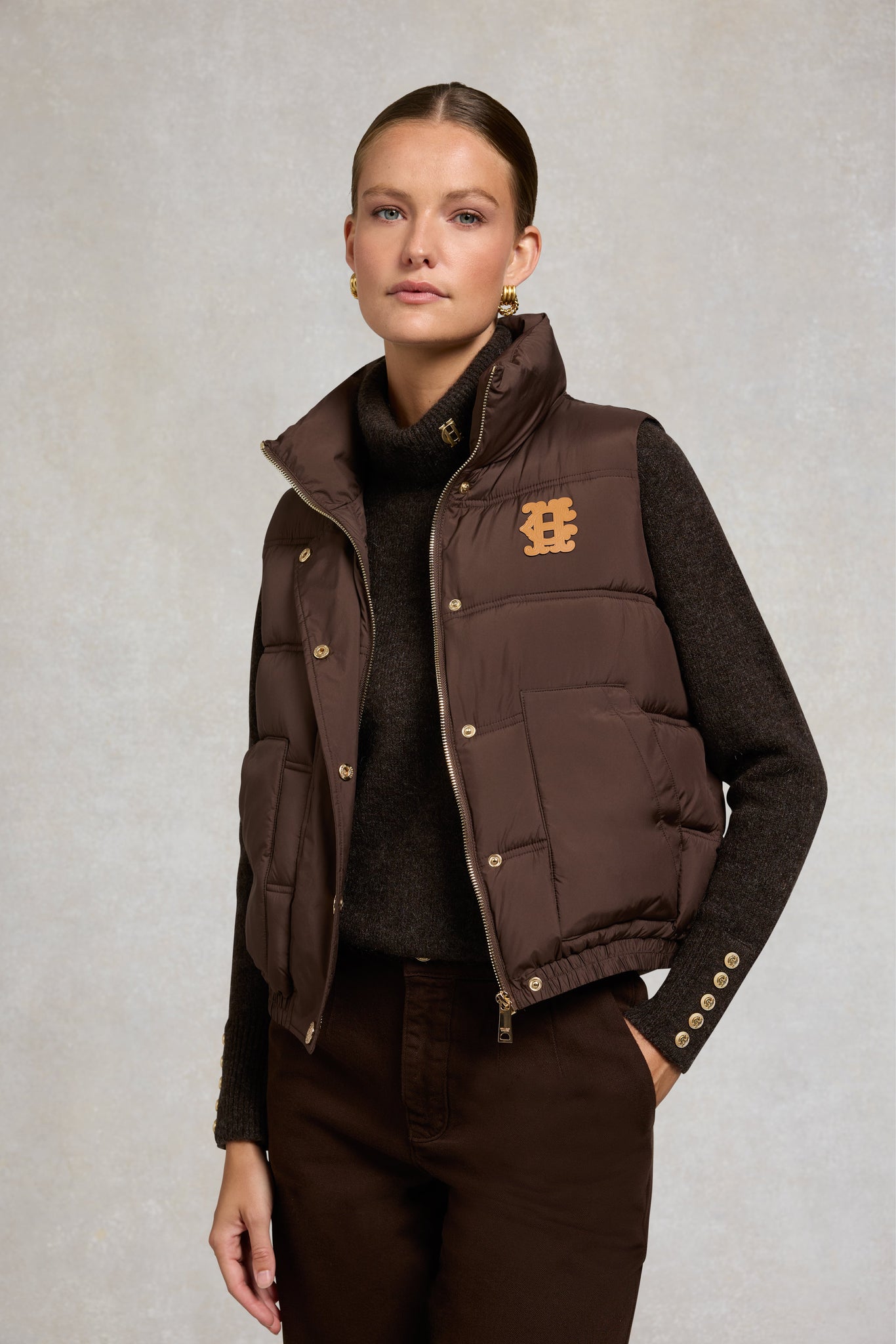 Milton Padded Gilet (Chocolate)