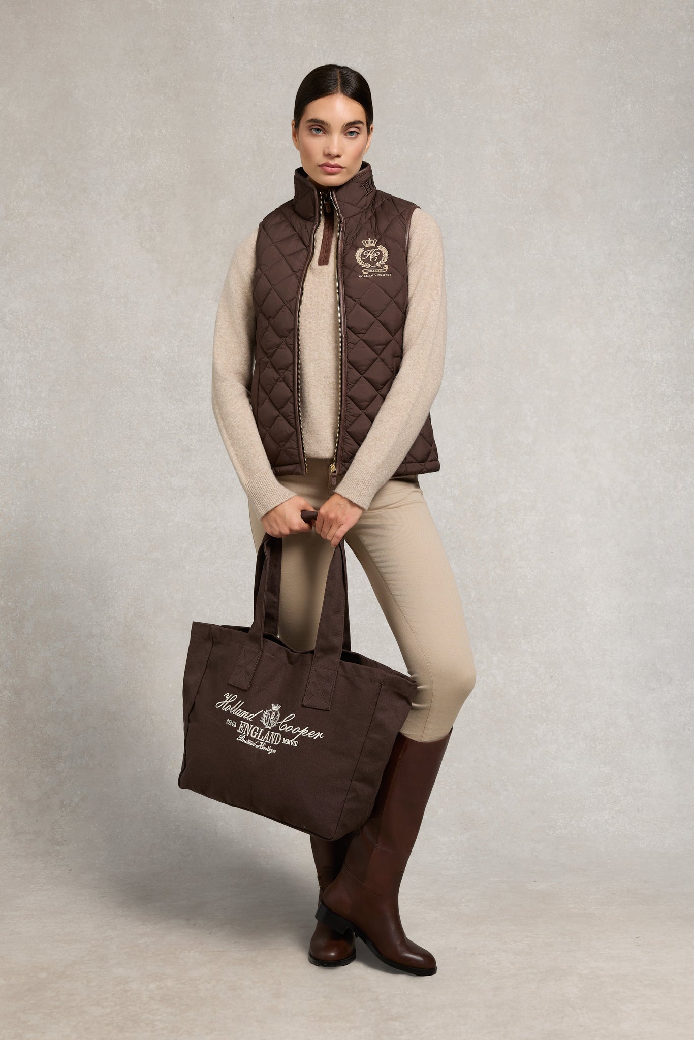 Country Quarter Zip Knit (Oatmeal)