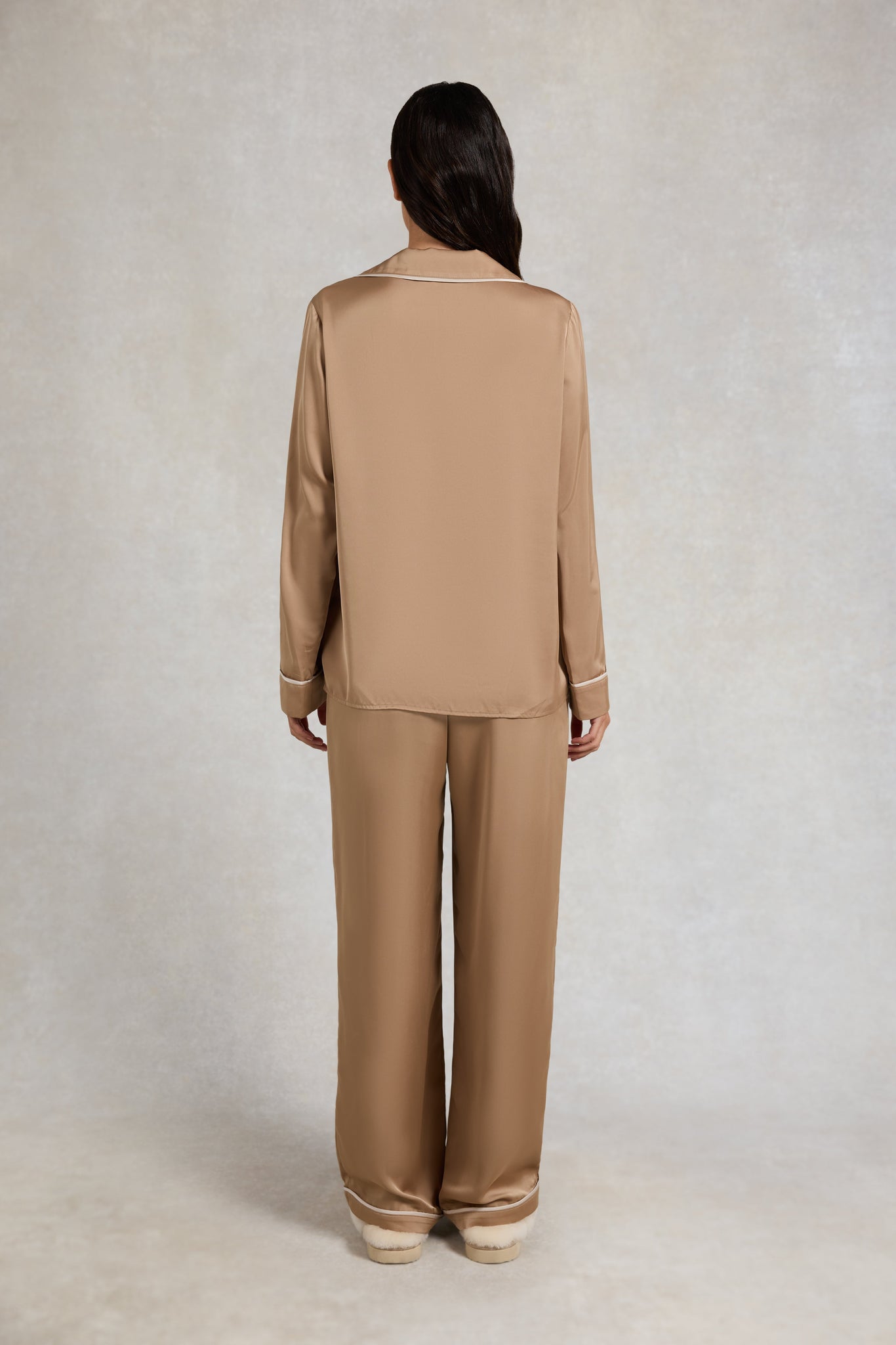 Satin Pyjama Set (Champagne)