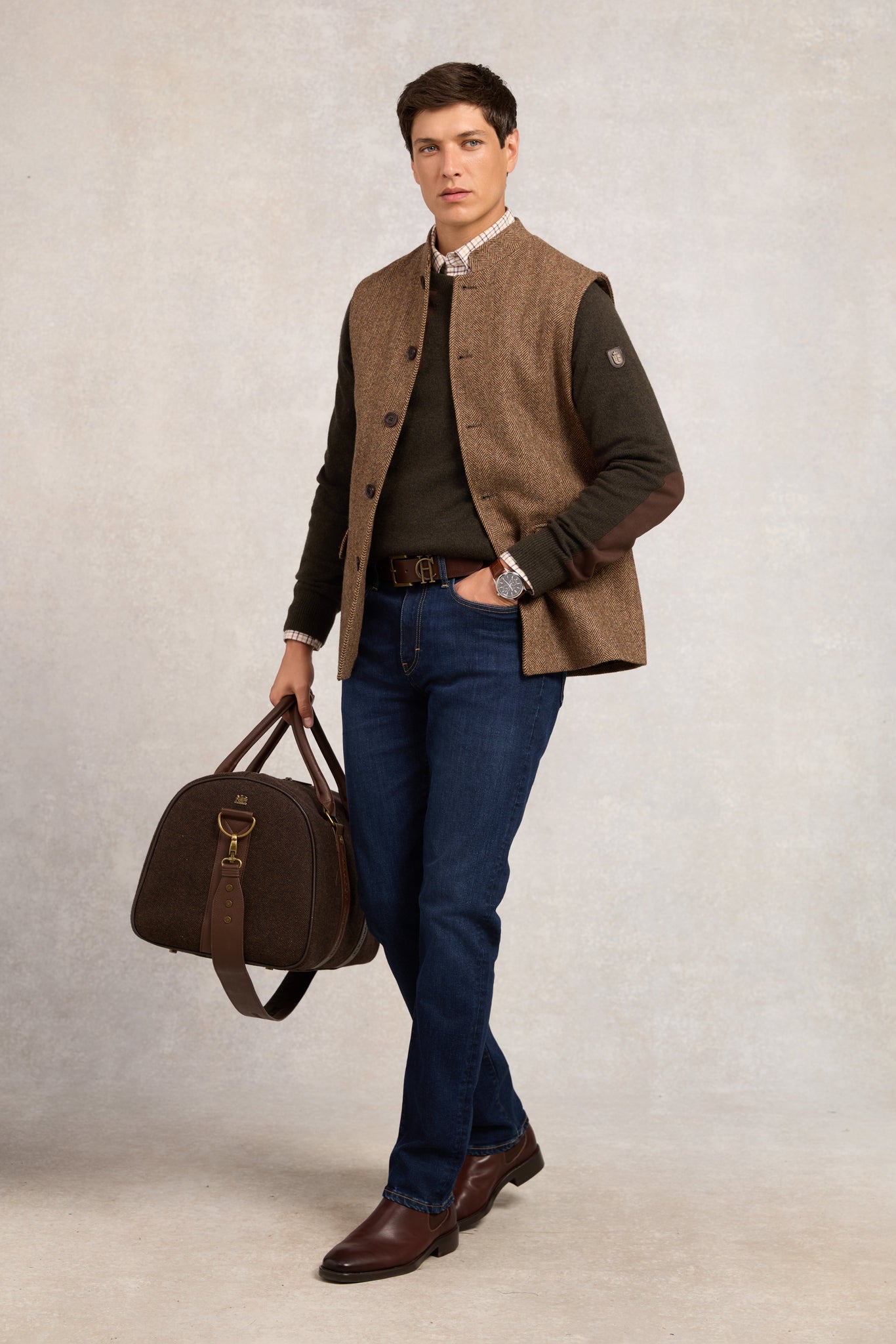 Country Crew Neck Knit (Moss)