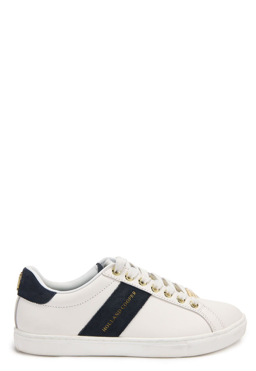 Knightsbridge Court Trainer (White Navy)