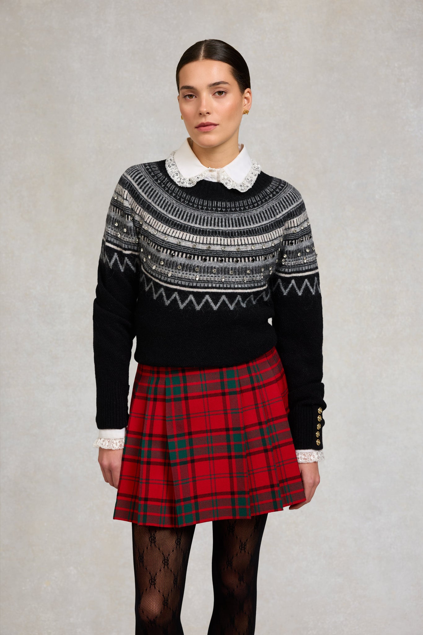 Belgravia Mini Skirt (Red Tartan)