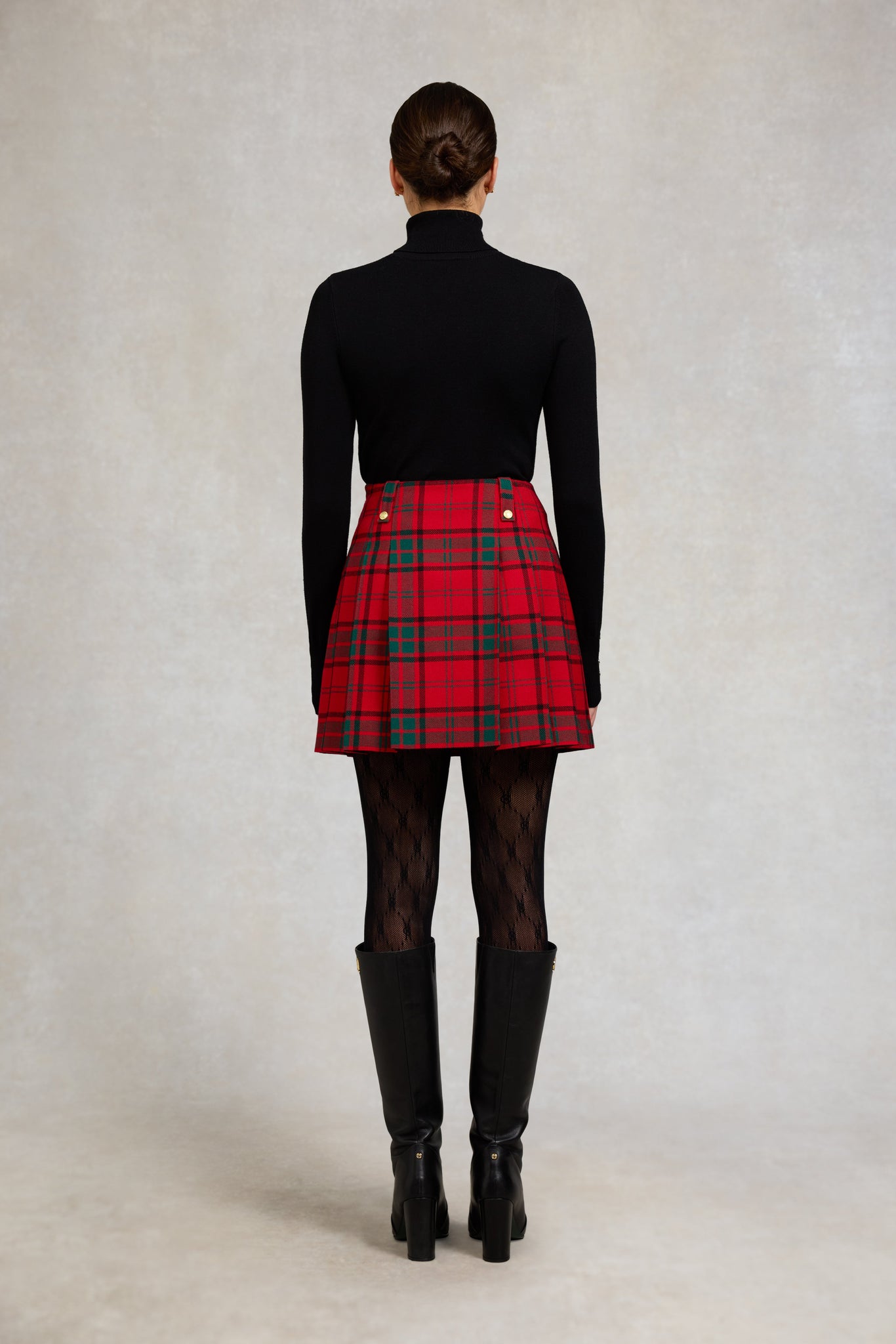 Belgravia Mini Skirt (Red Tartan)