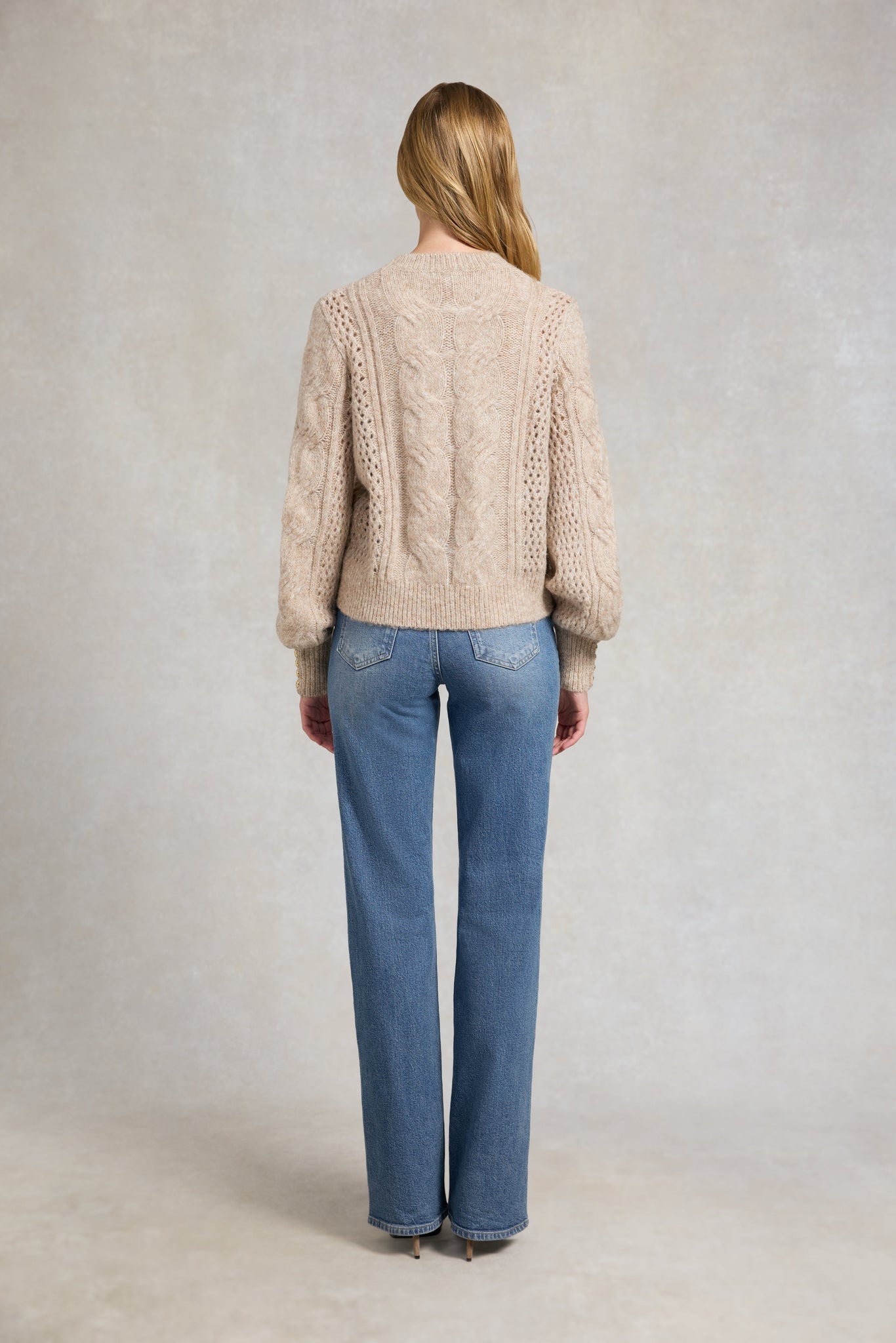 Kelly Crew Neck Knit (Taupe)