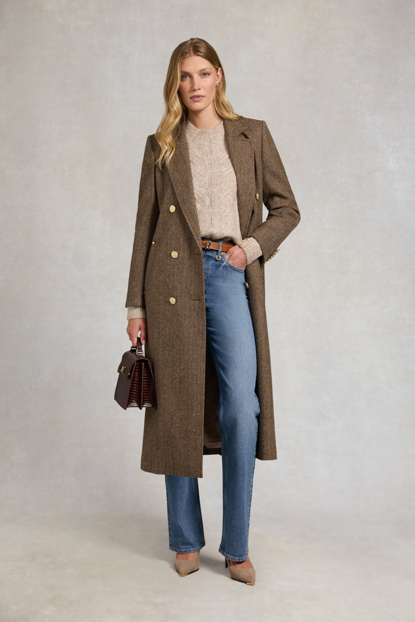 Kelly Crew Neck Knit (Taupe)