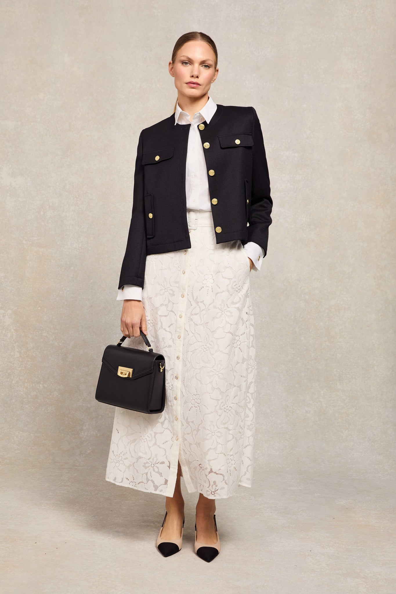 Annabel Lace Skirt (White)